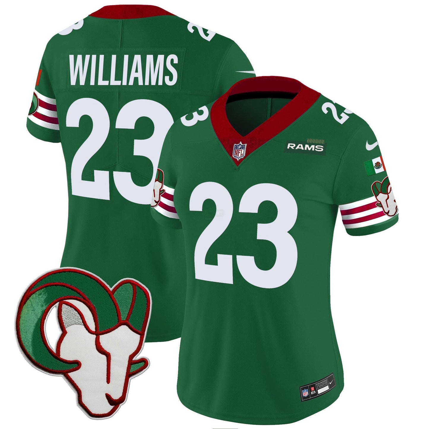 Camisa NFL Los Angeles Rams Women’s Mexico Vapor Limited Jersey