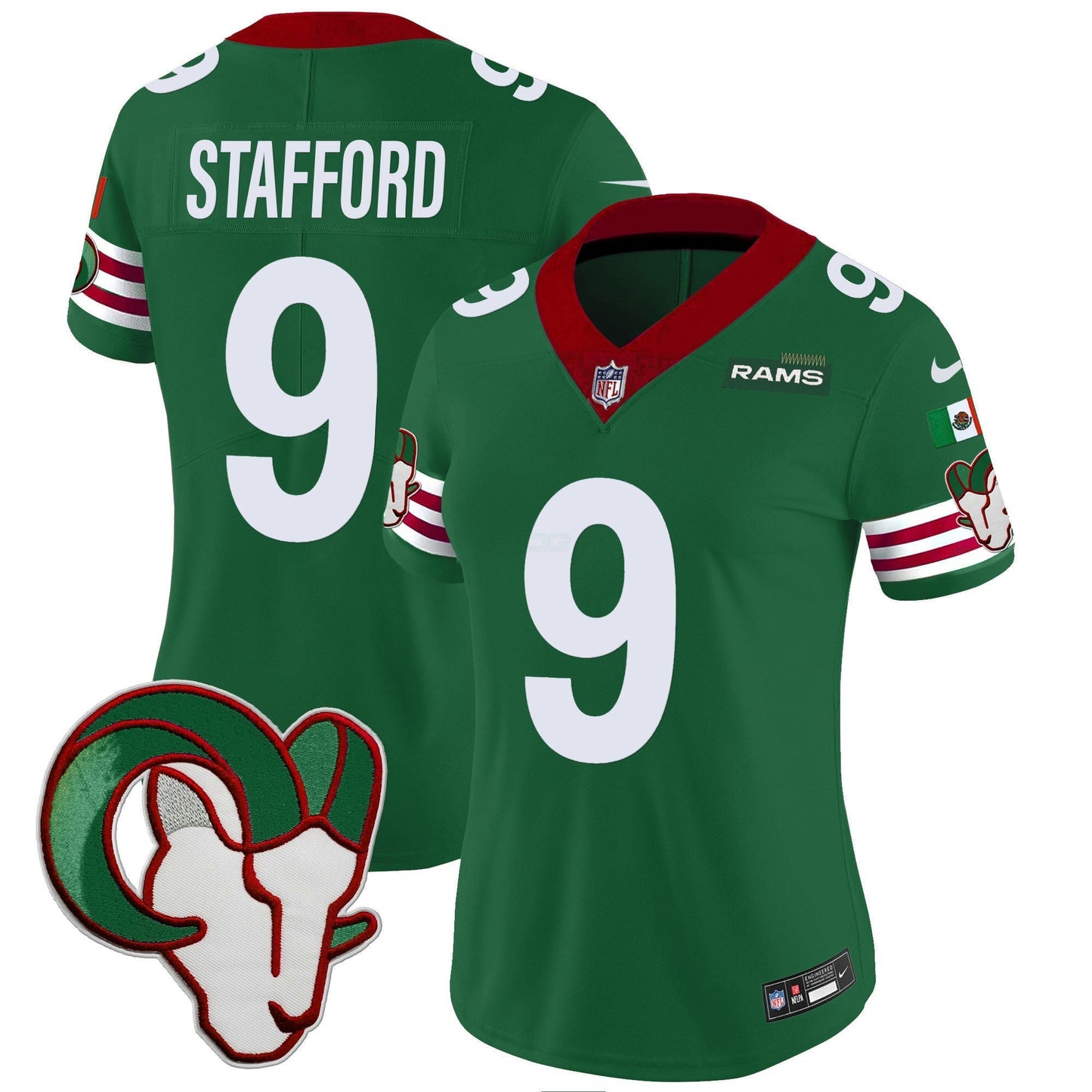 Camisa NFL Los Angeles Rams Women’s Mexico Vapor Limited Jersey