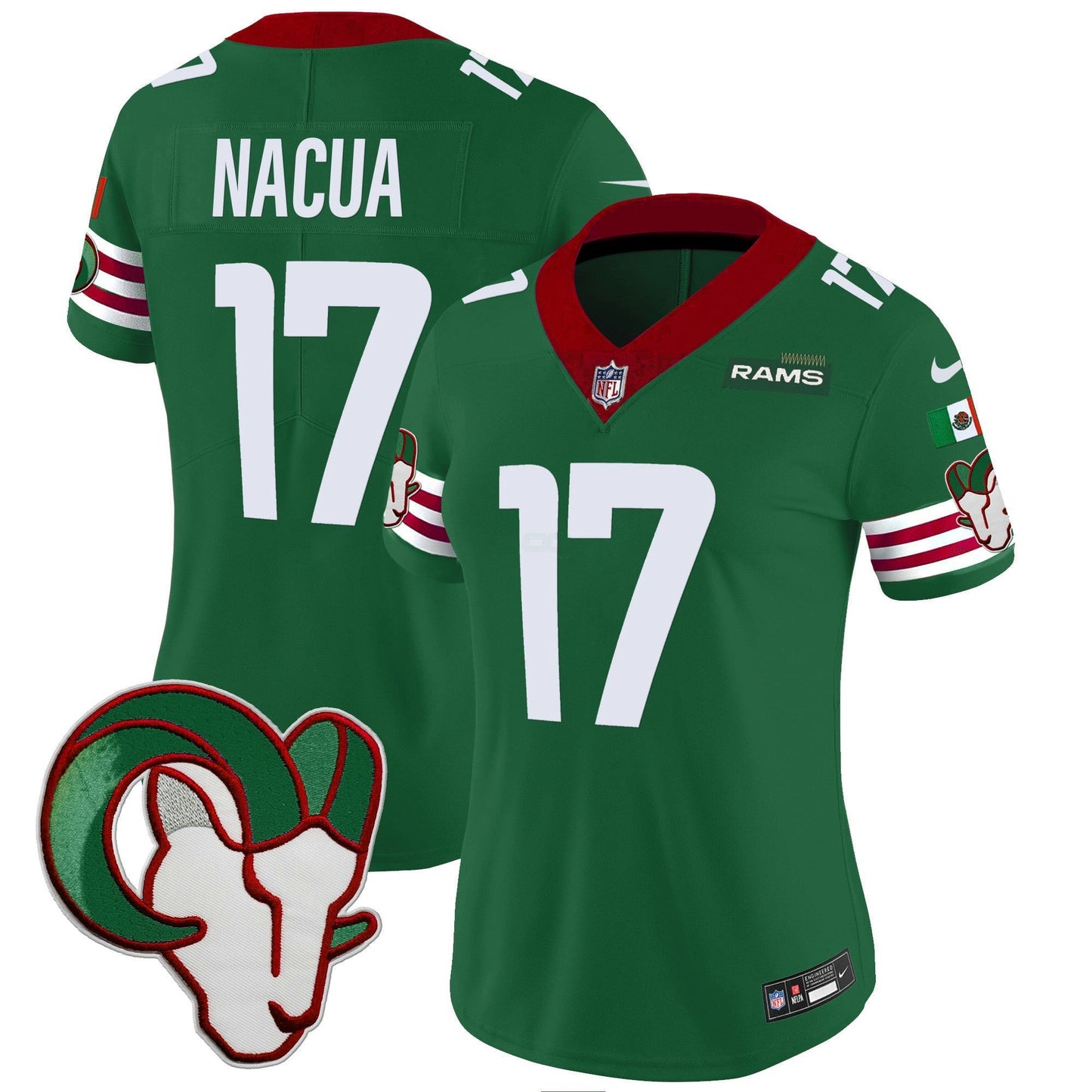 Camisa NFL Los Angeles Rams Women’s Mexico Vapor Limited Jersey