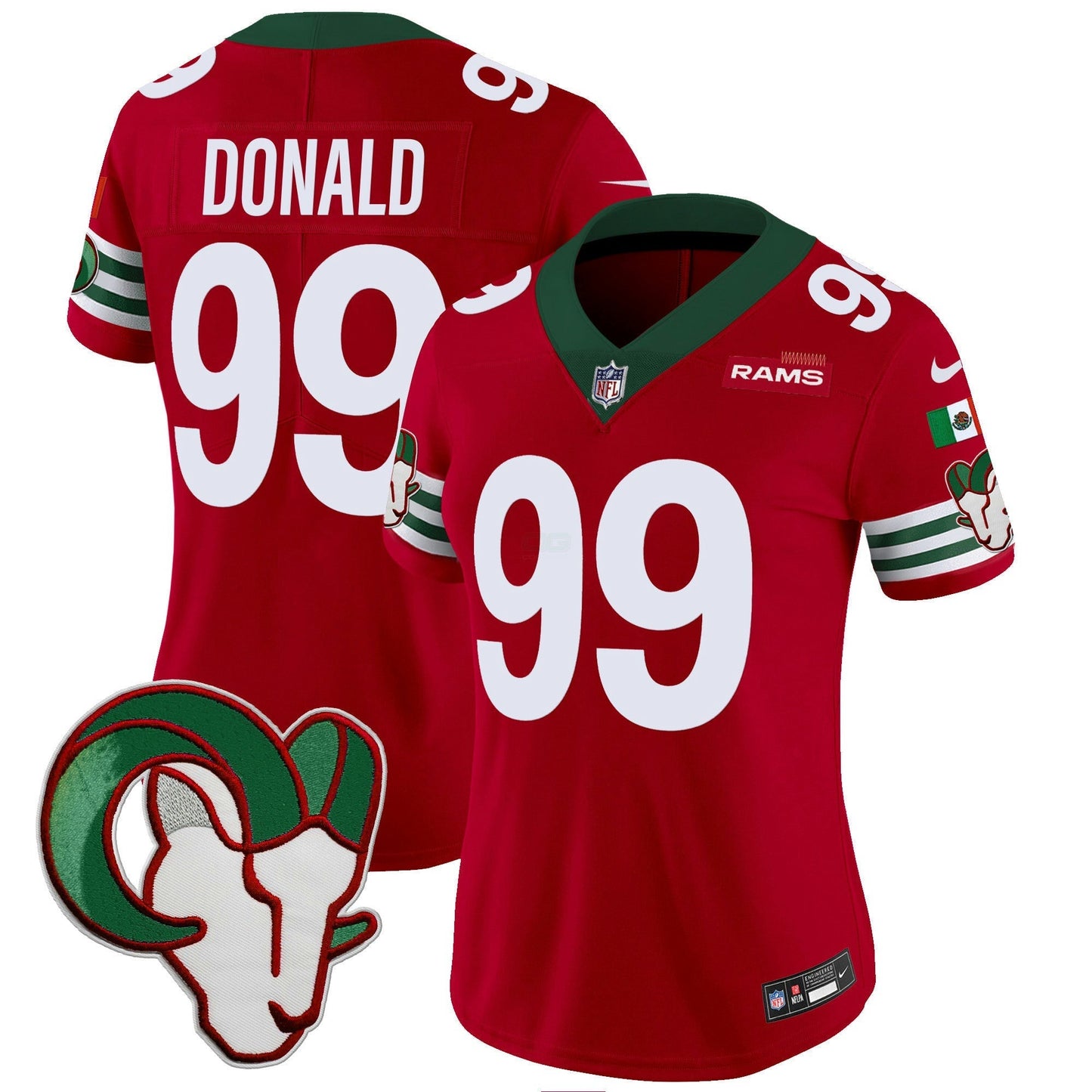 Camisa NFL Los Angeles Rams Women’s Mexico Vapor Limited Jersey
