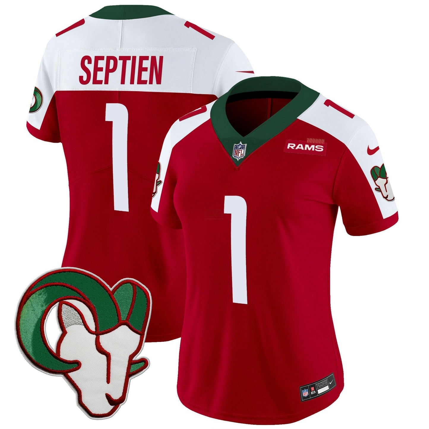 Camisa NFL Los Angeles Rams Women’s Mexico Vapor Limited Jersey