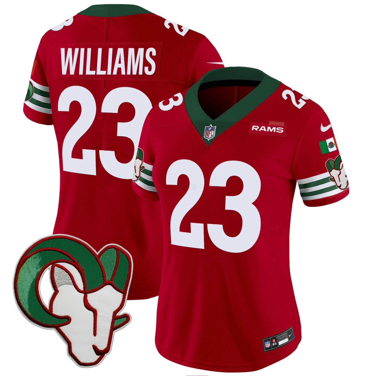 Camisa NFL Los Angeles Rams Women’s Mexico Vapor Limited Jersey