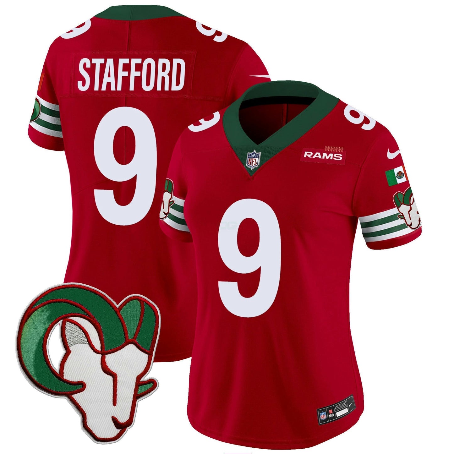 Camisa NFL Los Angeles Rams Women’s Mexico Vapor Limited Jersey