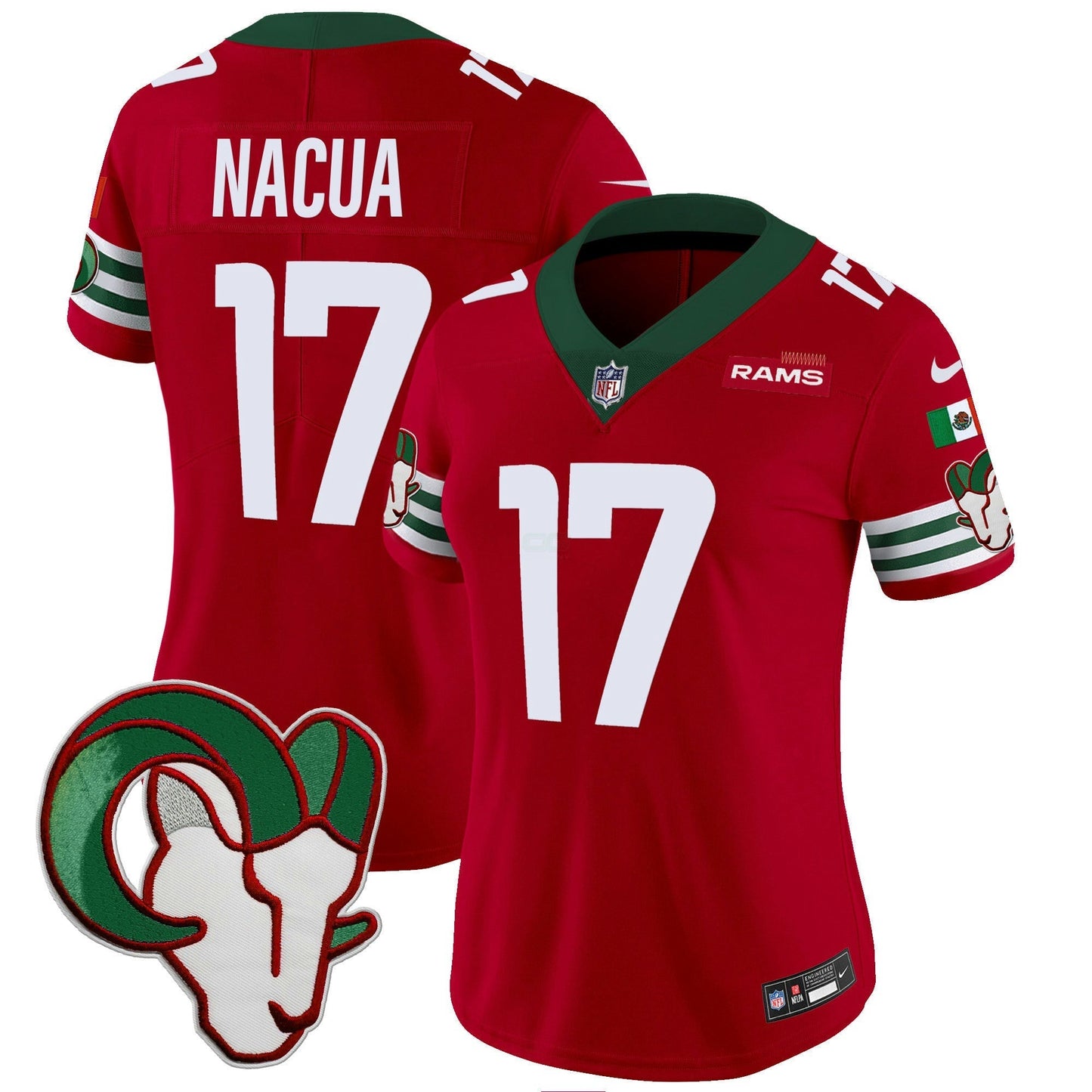 Camisa NFL Los Angeles Rams Women’s Mexico Vapor Limited Jersey