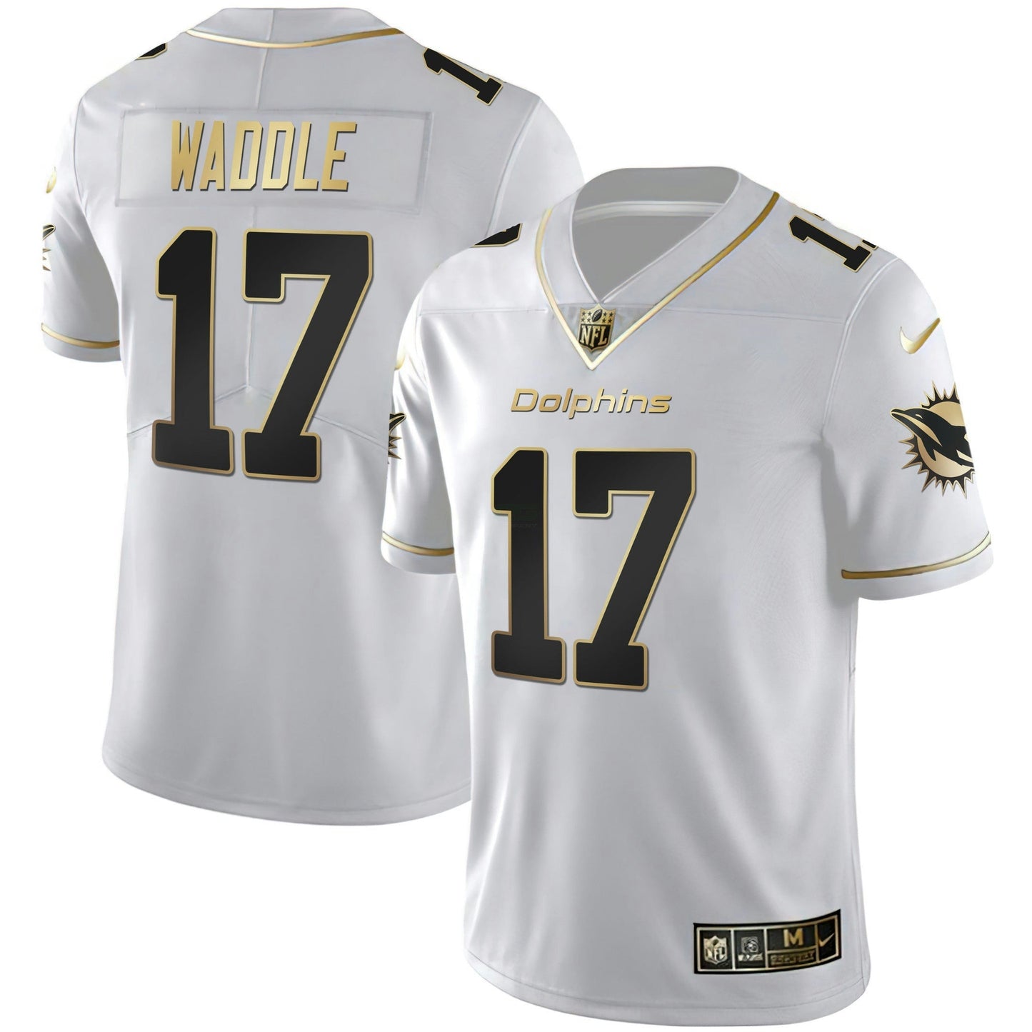 Camisa NFL Women’s Miami Branca Dourada & Preta Dourada Jersey