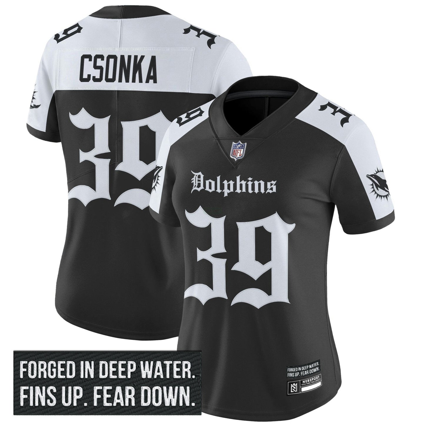 Camisa NFL Women’s Miami ‘Gothic Deep Water Edition’ Vapor Limited Jersey