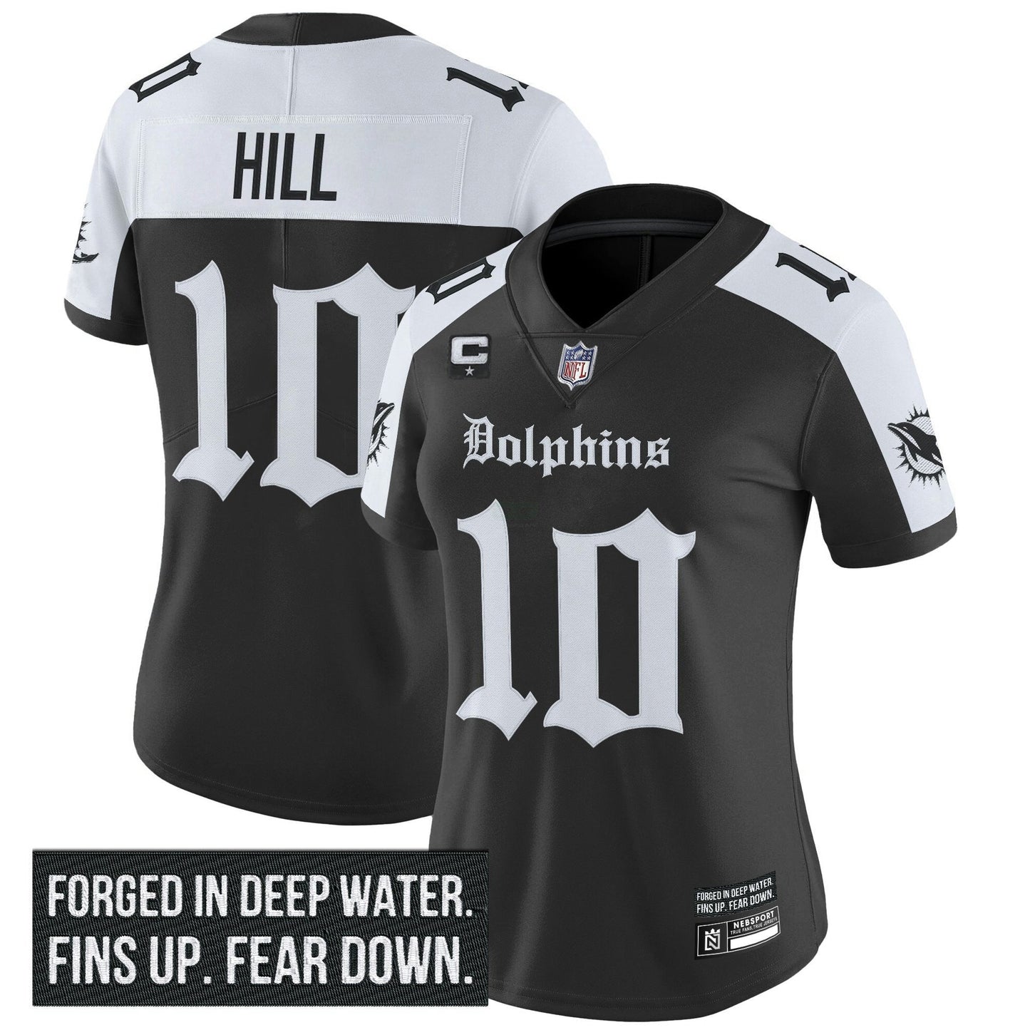 Camisa NFL Women’s Miami ‘Gothic Deep Water Edition’ Vapor Limited Jersey