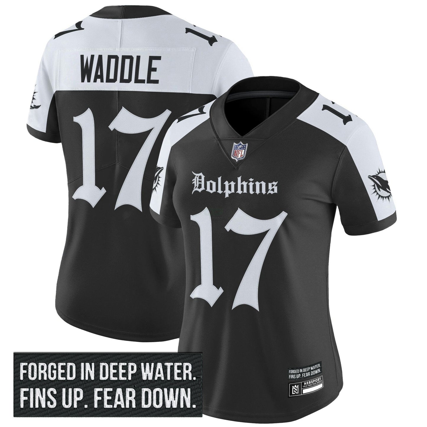 Camisa NFL Women’s Miami ‘Gothic Deep Water Edition’ Vapor Limited Jersey