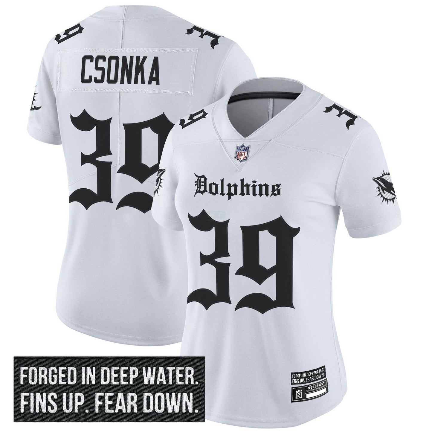 Camisa NFL Women’s Miami ‘Gothic Deep Water Edition’ Vapor Limited Jersey