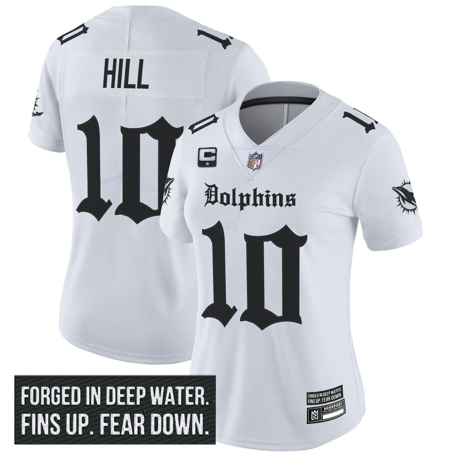 Camisa NFL Women’s Miami ‘Gothic Deep Water Edition’ Vapor Limited Jersey