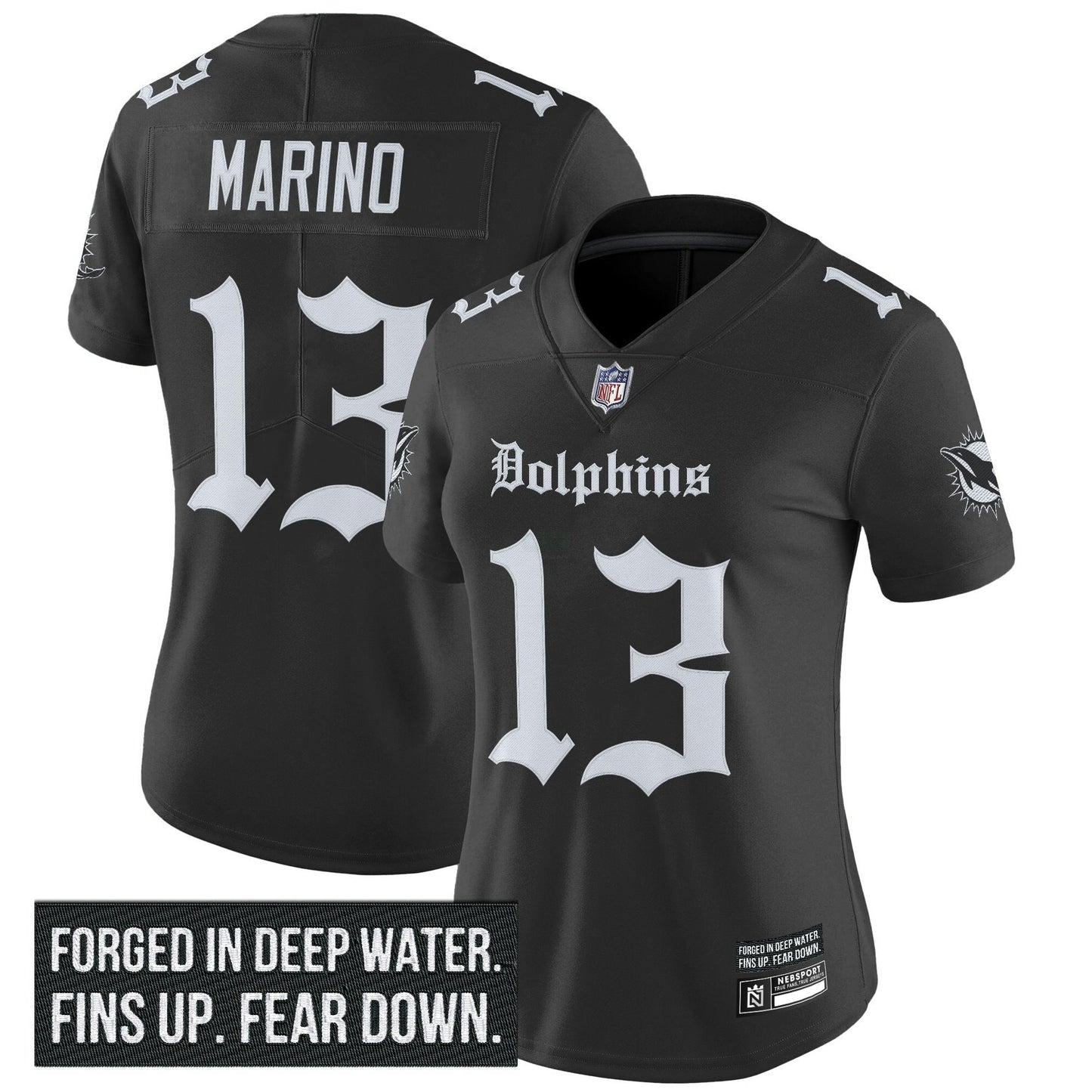 Camisa NFL Women’s Miami ‘Gothic Deep Water Edition’ Vapor Limited Jersey