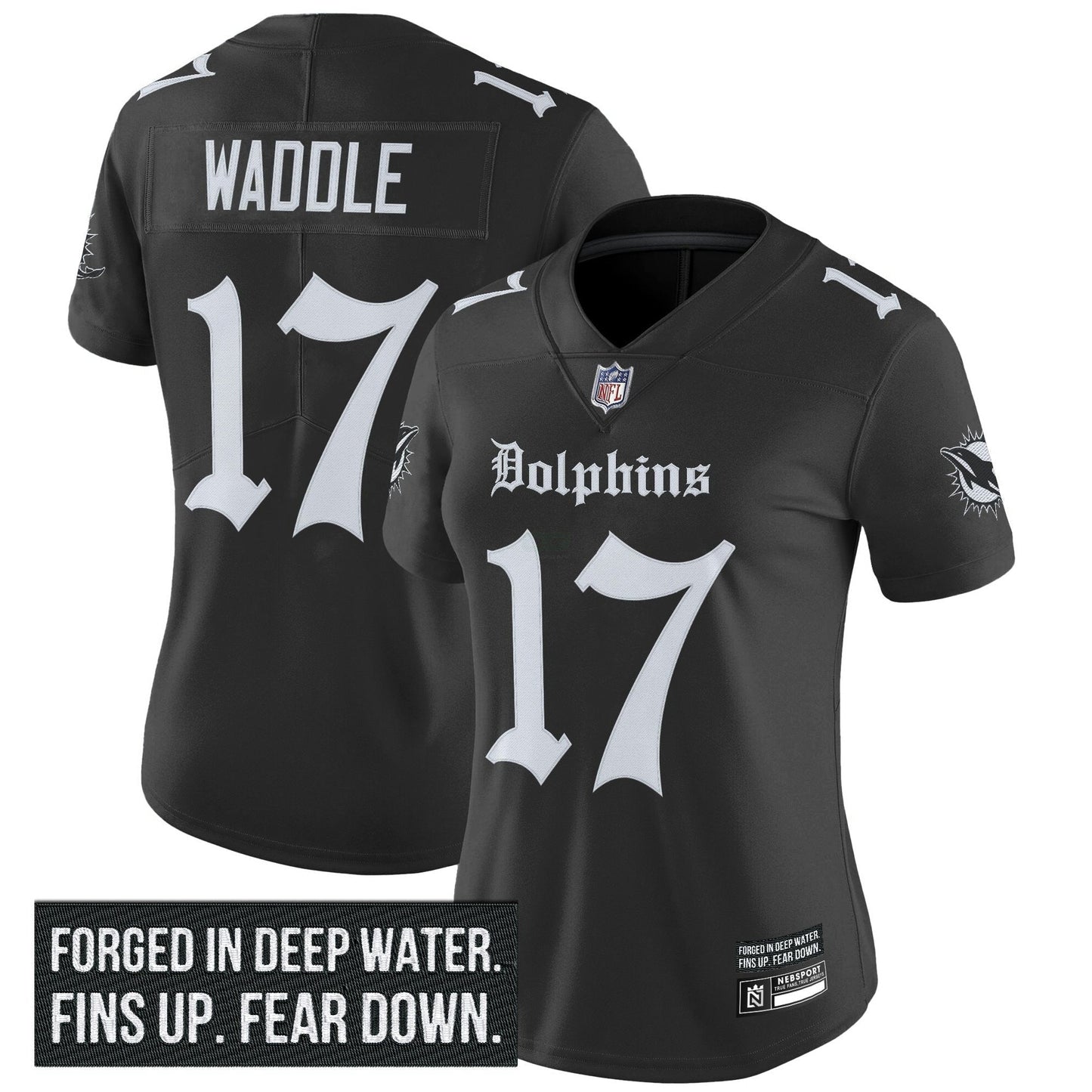 Camisa NFL Women’s Miami ‘Gothic Deep Water Edition’ Vapor Limited Jersey