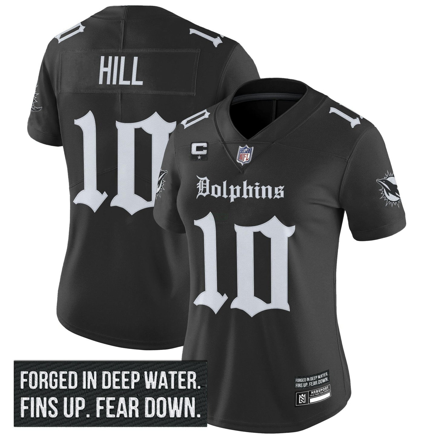 Camisa NFL Women’s Miami ‘Gothic Deep Water Edition’ Vapor Limited Jersey