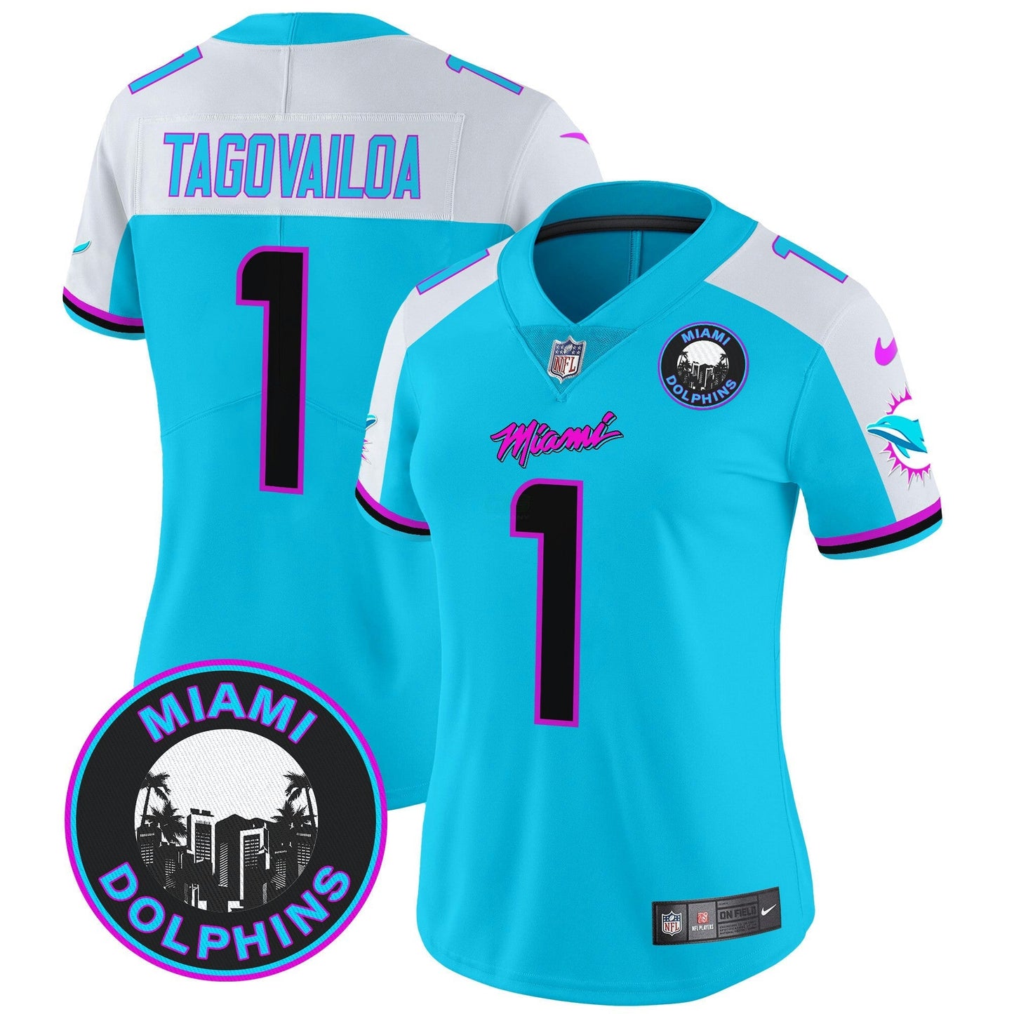 Camisa NFL Women’s “Miami Vice” Vapor Limited Jersey V3