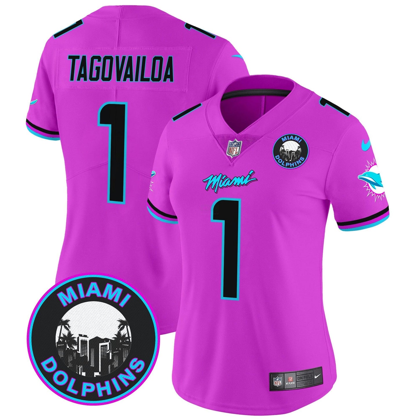 Camisa NFL Women’s “Miami Vice” Vapor Limited Jersey V3