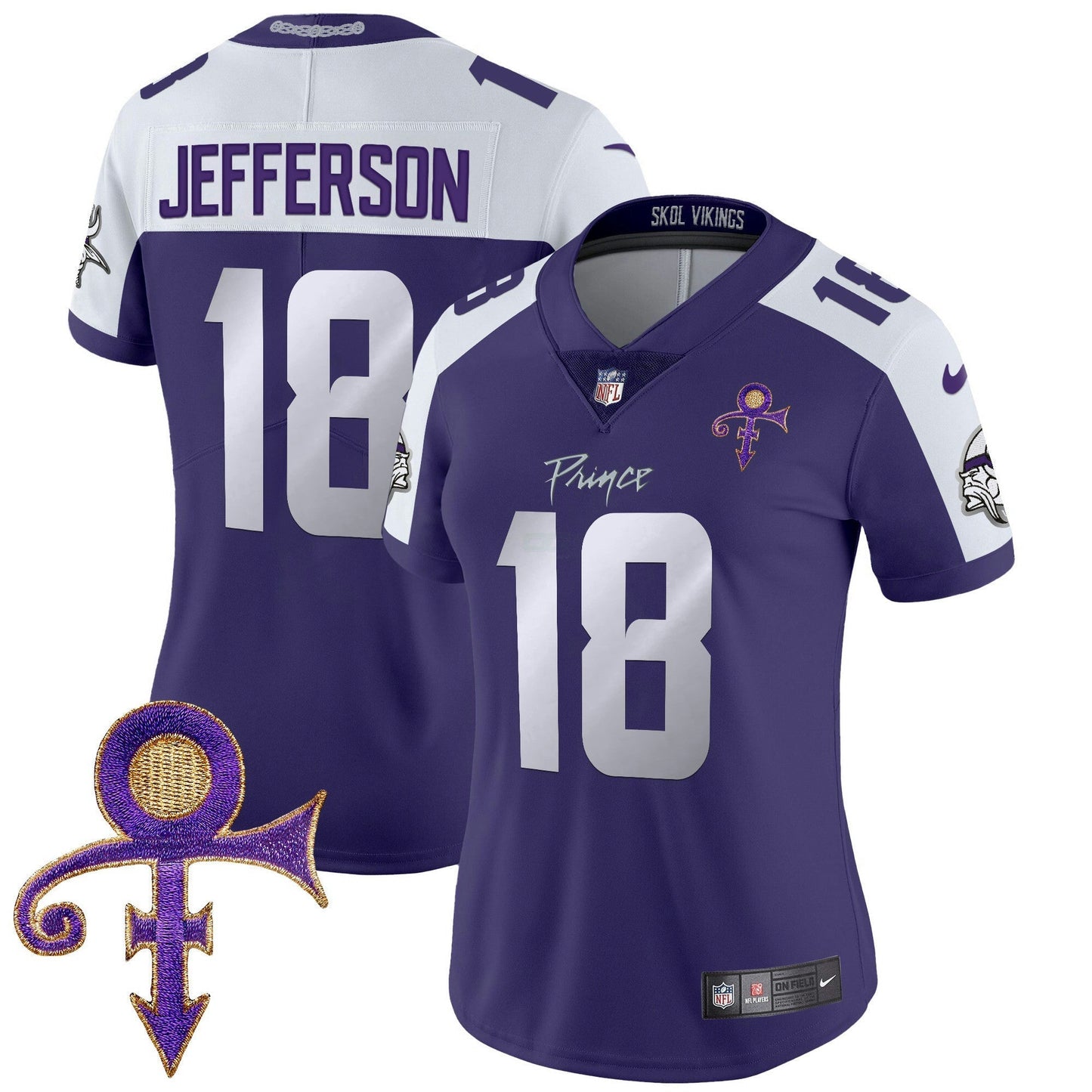 Camisa NFL Women’s Minnesota 2024 Prince Vapor Limited Jersey