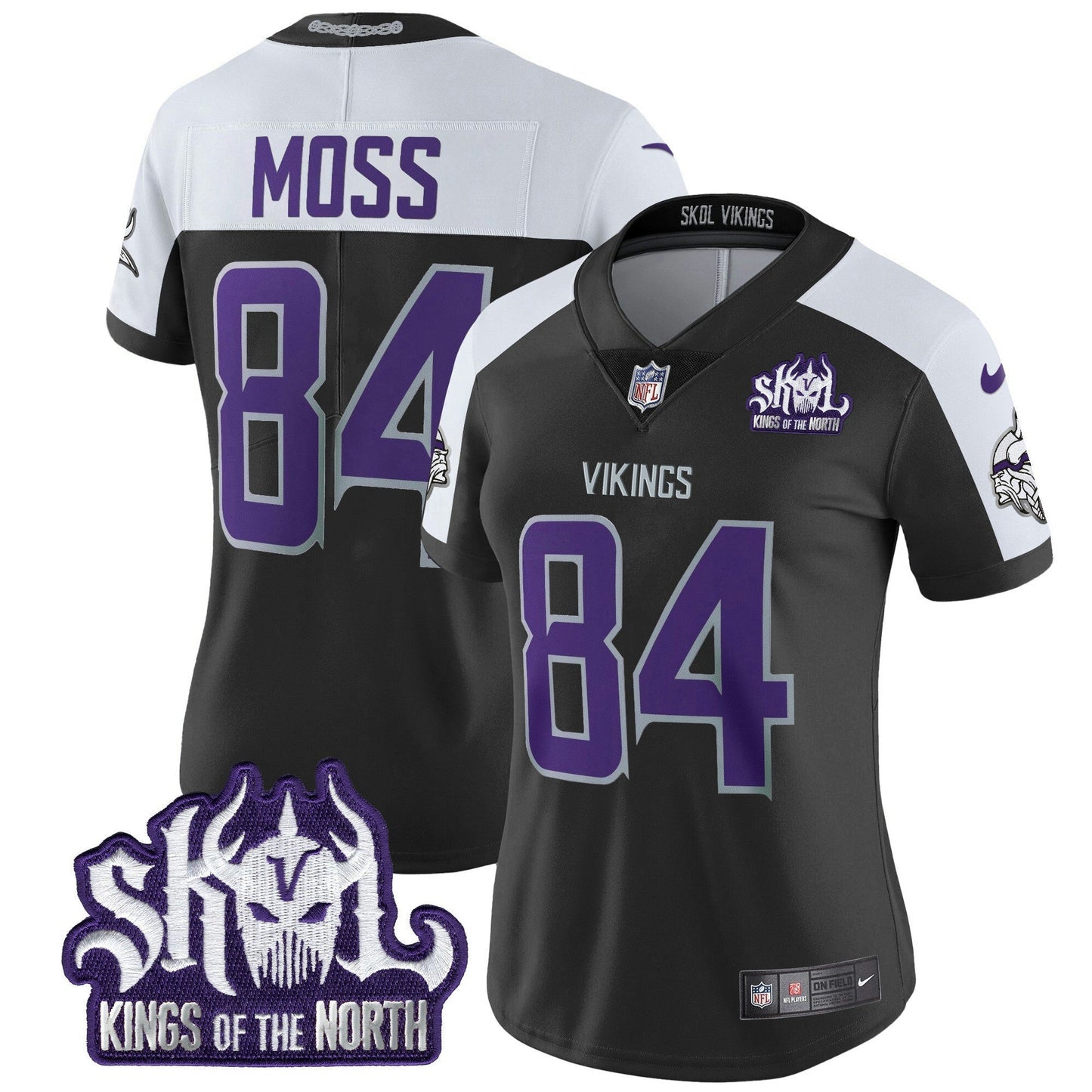 Camisa NFL Women’s Minnesota 2024 Winter Warrior Skol Patch Vapor Limited Jersey