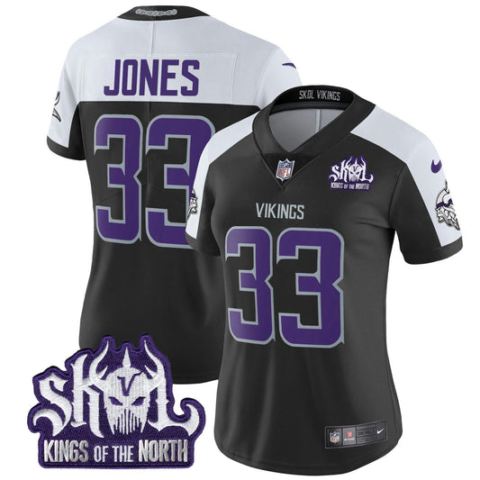 Camisa NFL Women’s Minnesota 2024 Winter Warrior Skol Patch Vapor Limited Jersey