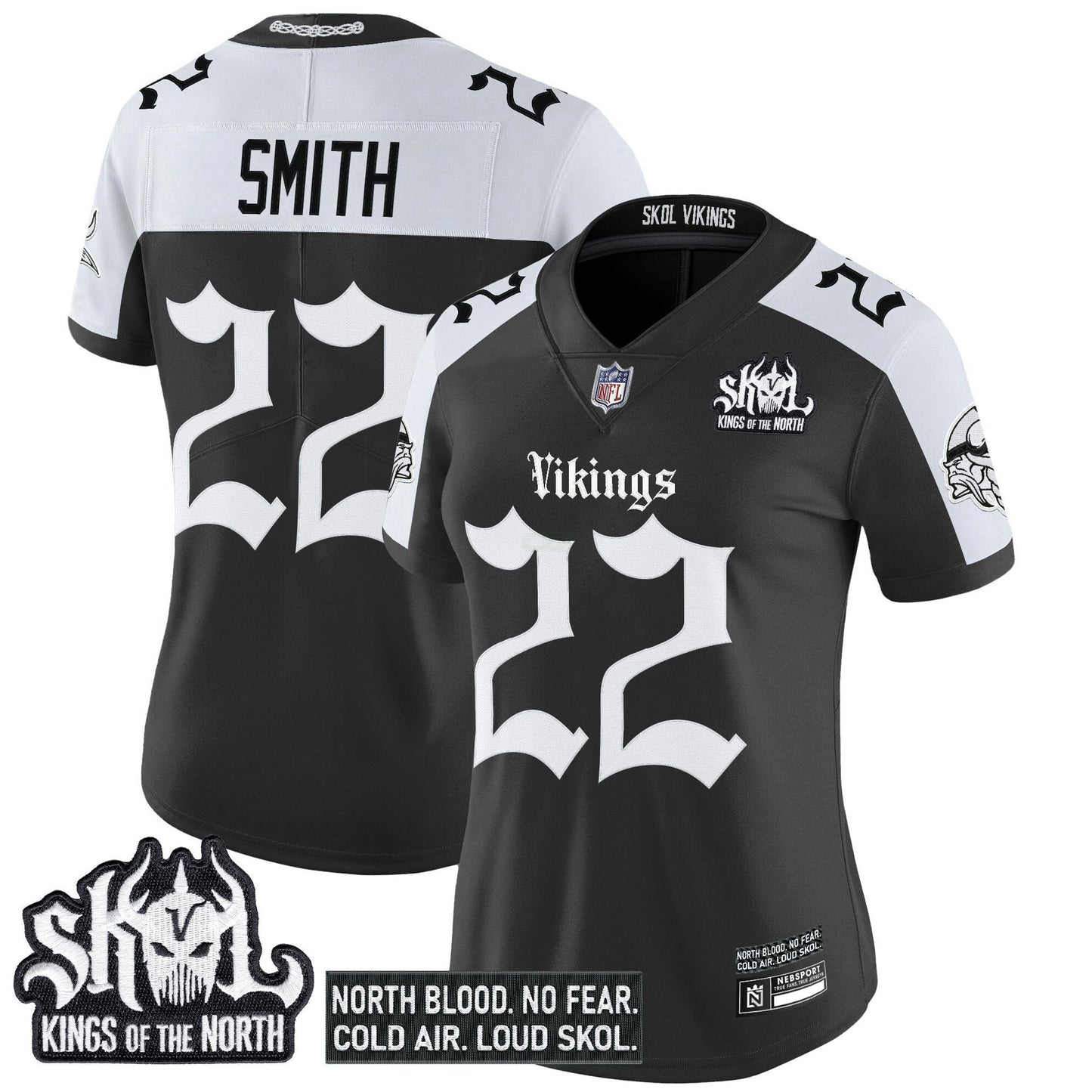 Camisa NFL Women’s Minnesota ‘Gothic Norseblood Edition’ Vapor Limited Jersey
