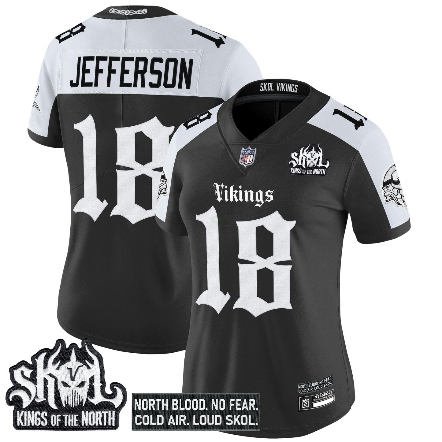 Camisa NFL Women’s Minnesota ‘Gothic Norseblood Edition’ Vapor Limited Jersey