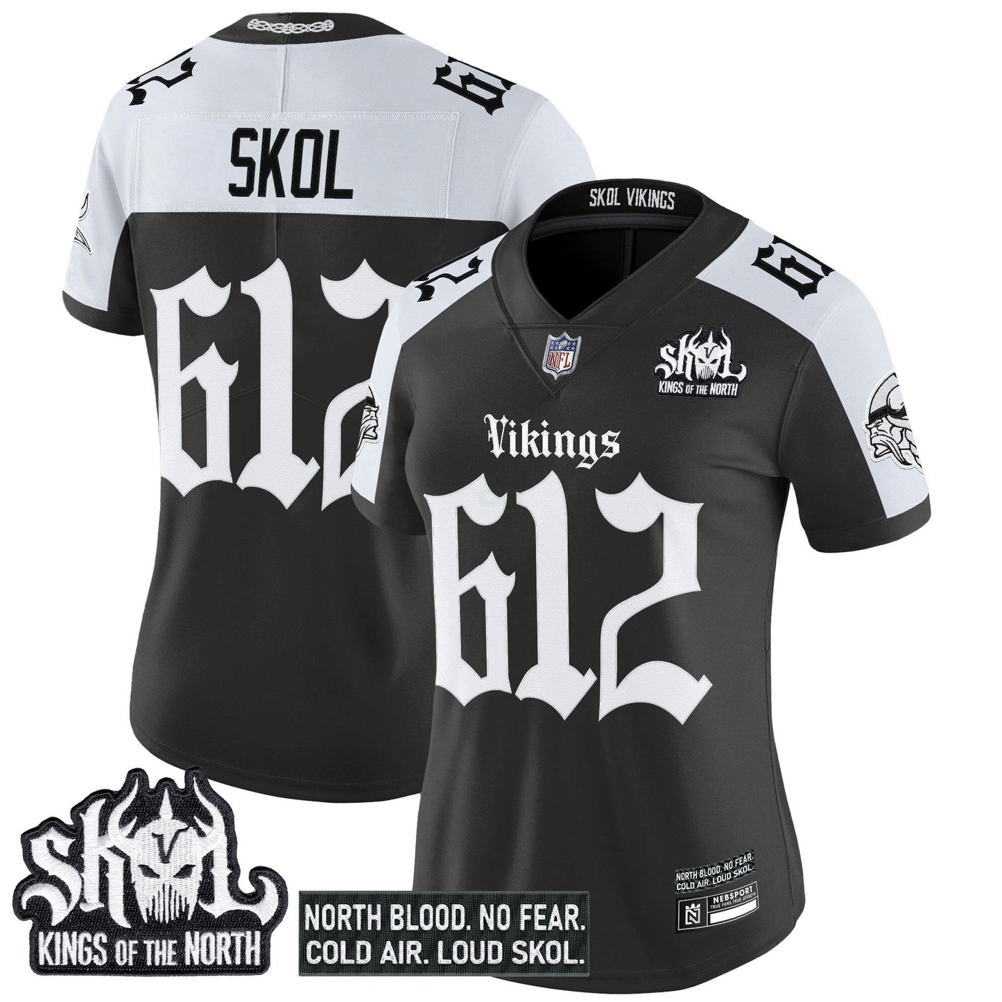 Camisa NFL Women’s Minnesota ‘Gothic Norseblood Edition’ Vapor Limited Jersey
