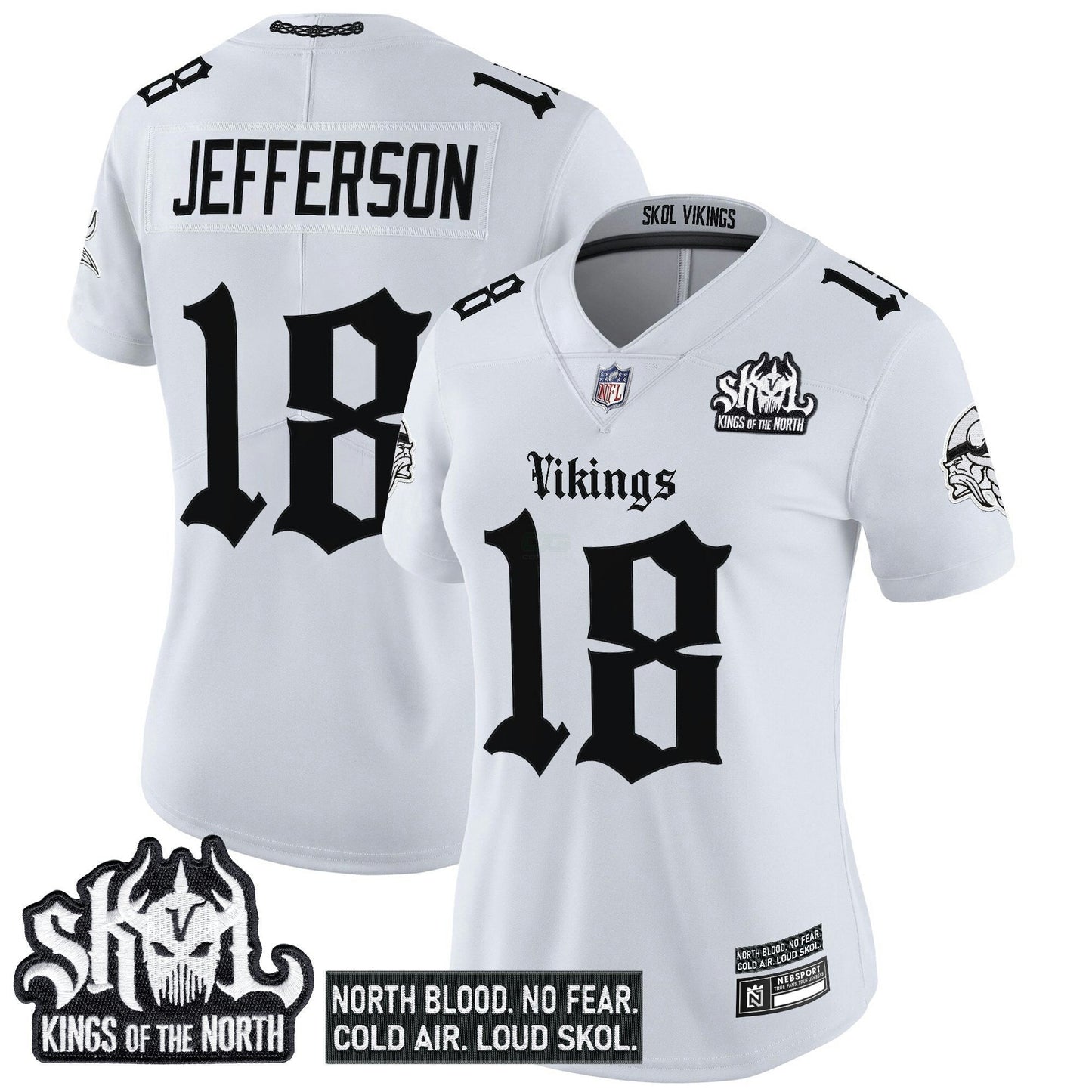 Camisa NFL Women’s Minnesota ‘Gothic Norseblood Edition’ Vapor Limited Jersey