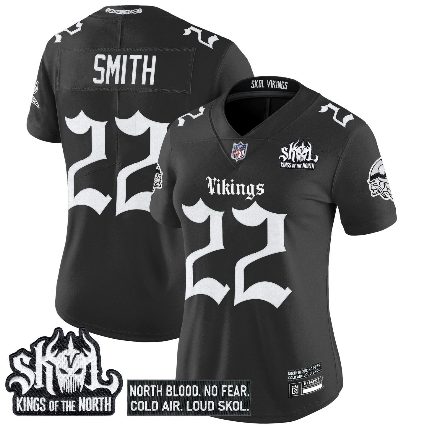 Camisa NFL Women’s Minnesota ‘Gothic Norseblood Edition’ Vapor Limited Jersey