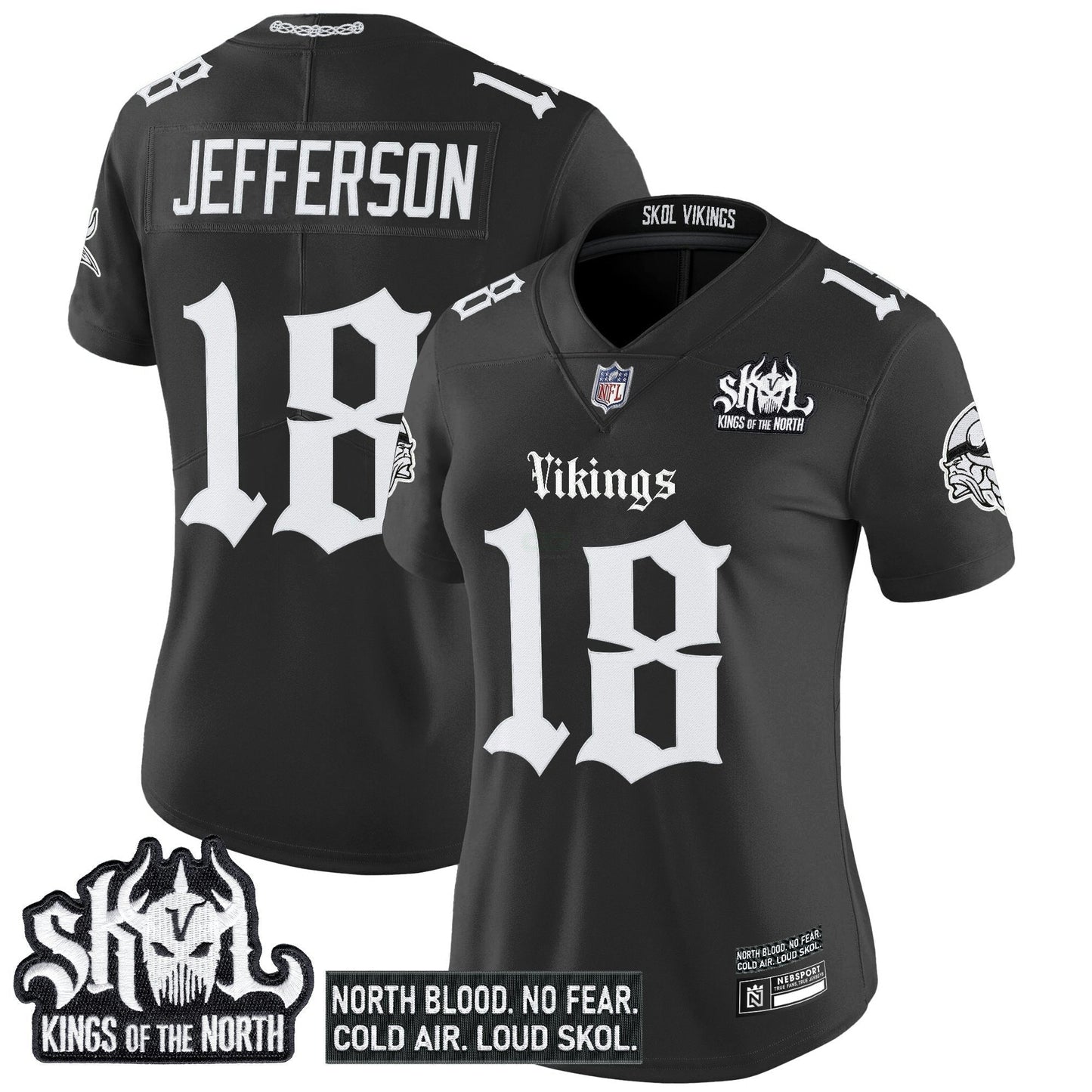 Camisa NFL Women’s Minnesota ‘Gothic Norseblood Edition’ Vapor Limited Jersey