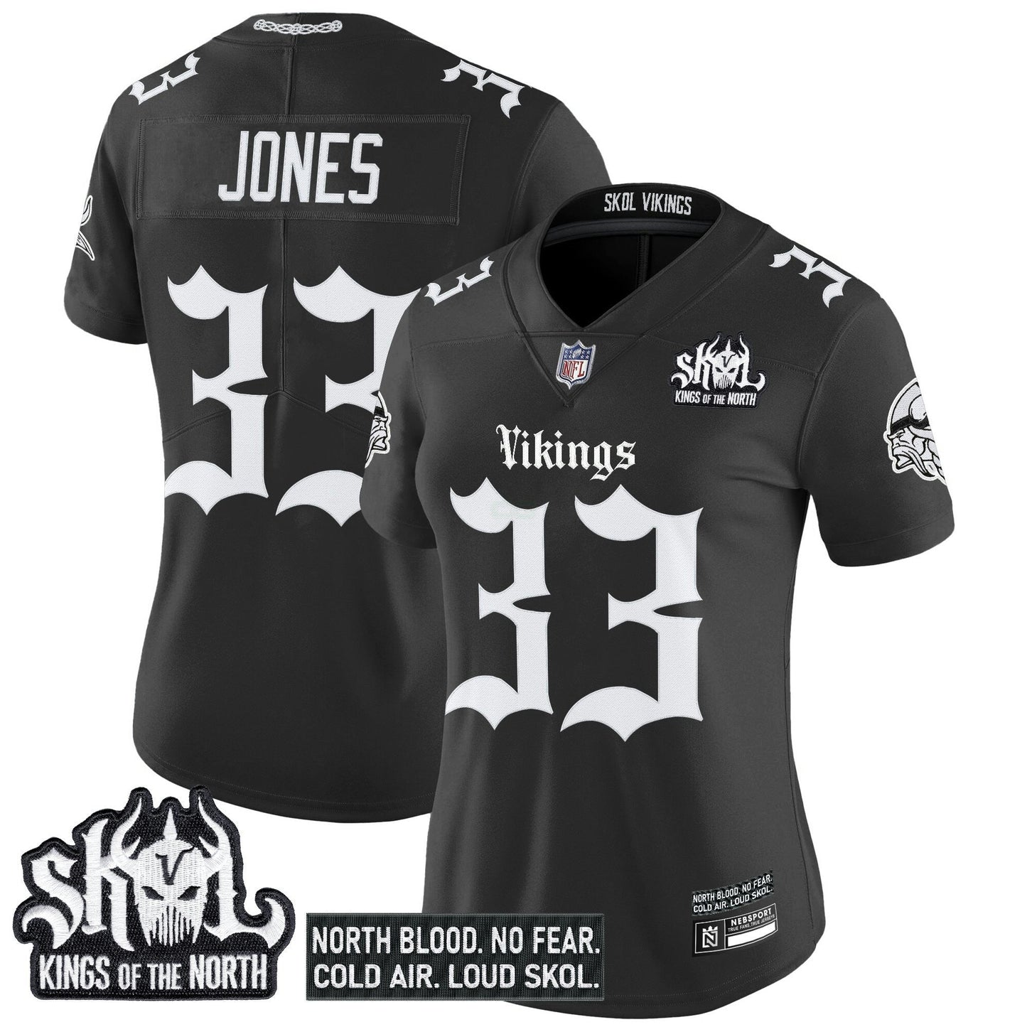Camisa NFL Women’s Minnesota ‘Gothic Norseblood Edition’ Vapor Limited Jersey