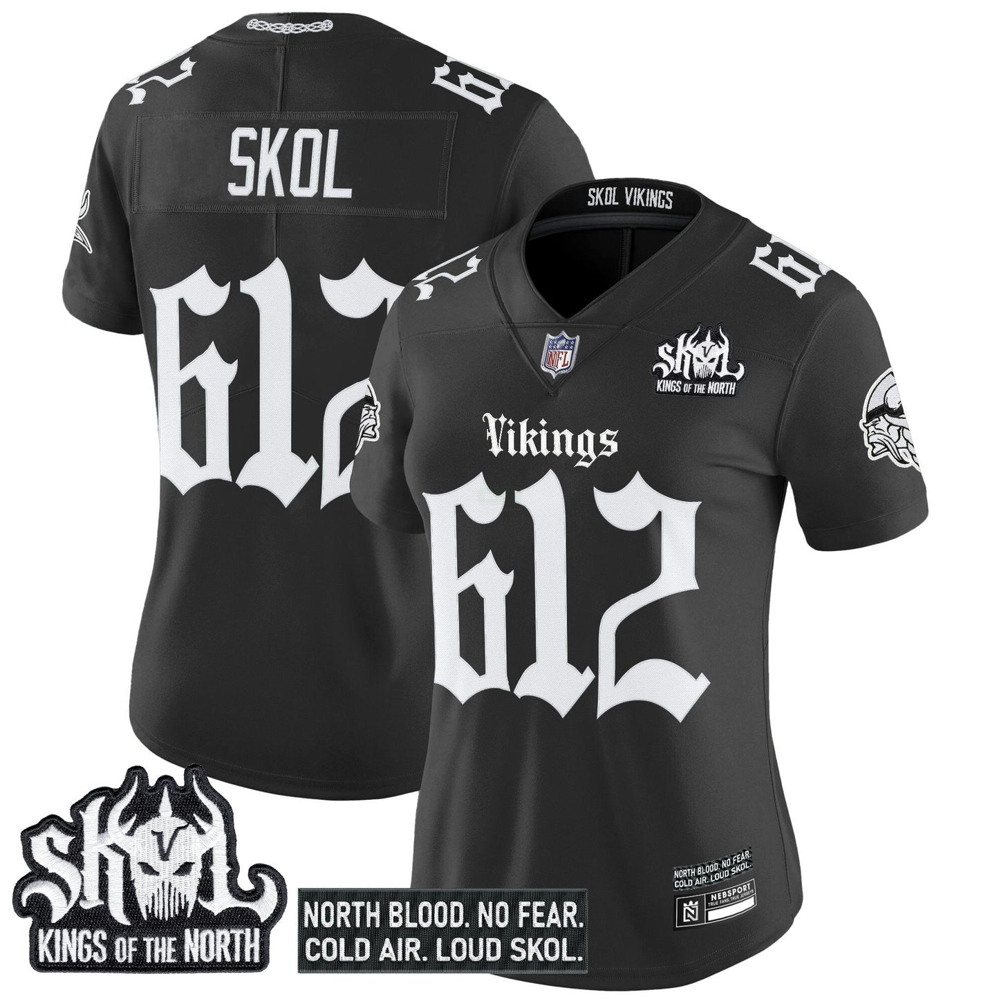 Camisa NFL Women’s Minnesota ‘Gothic Norseblood Edition’ Vapor Limited Jersey