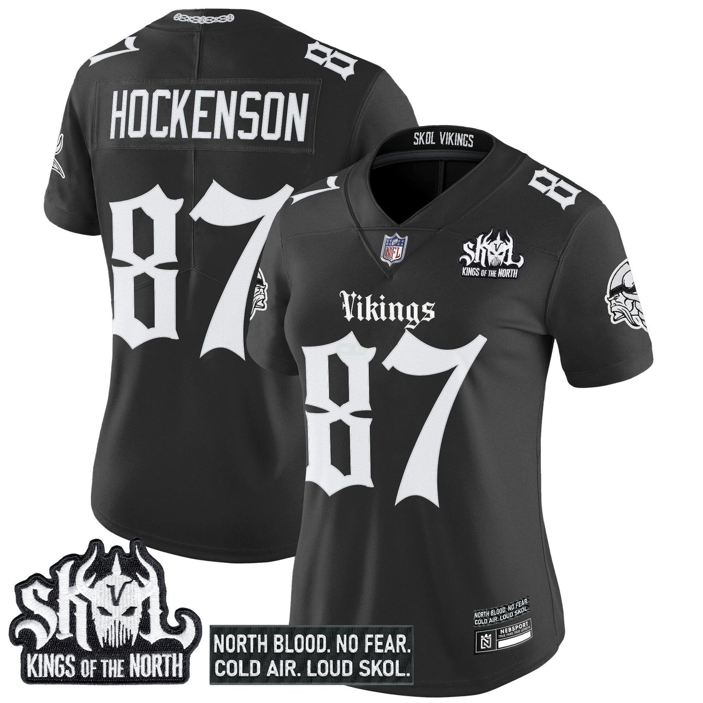 Camisa NFL Women’s Minnesota ‘Gothic Norseblood Edition’ Vapor Limited Jersey