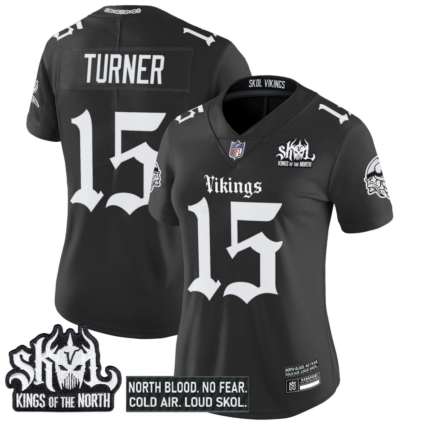 Camisa NFL Women’s Minnesota ‘Gothic Norseblood Edition’ Vapor Limited Jersey