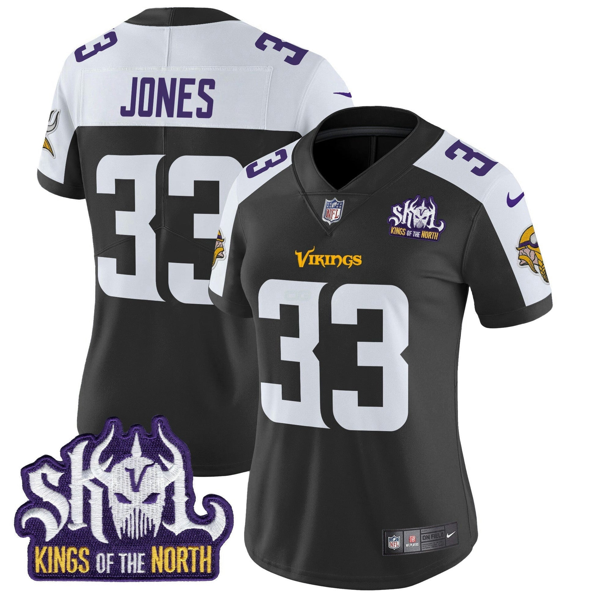 Camisa NFL Women’s Minnesota Kings Of The North Patch Vapor Limited Jersey