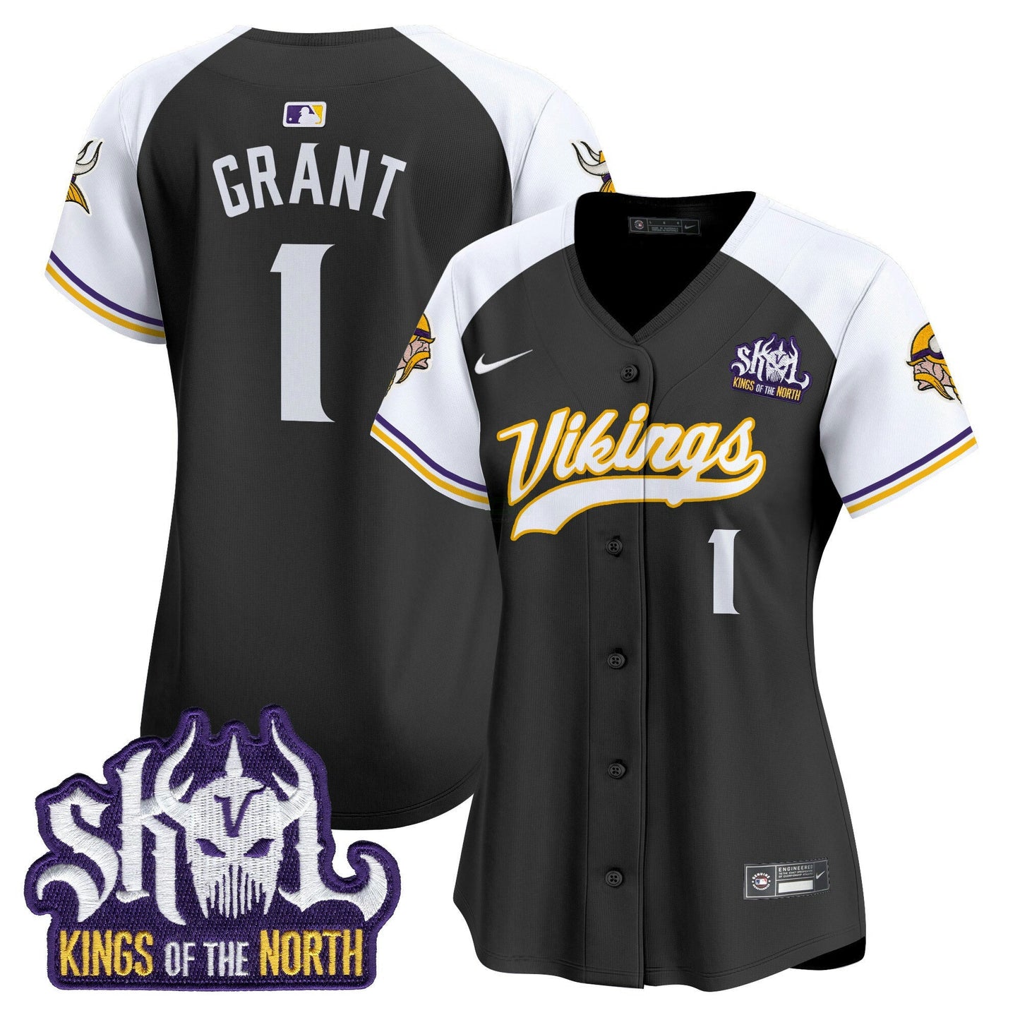 Camisa NFL Women’s Minnesota Kings Of The North Patch Vapor Premier Limited Jersey