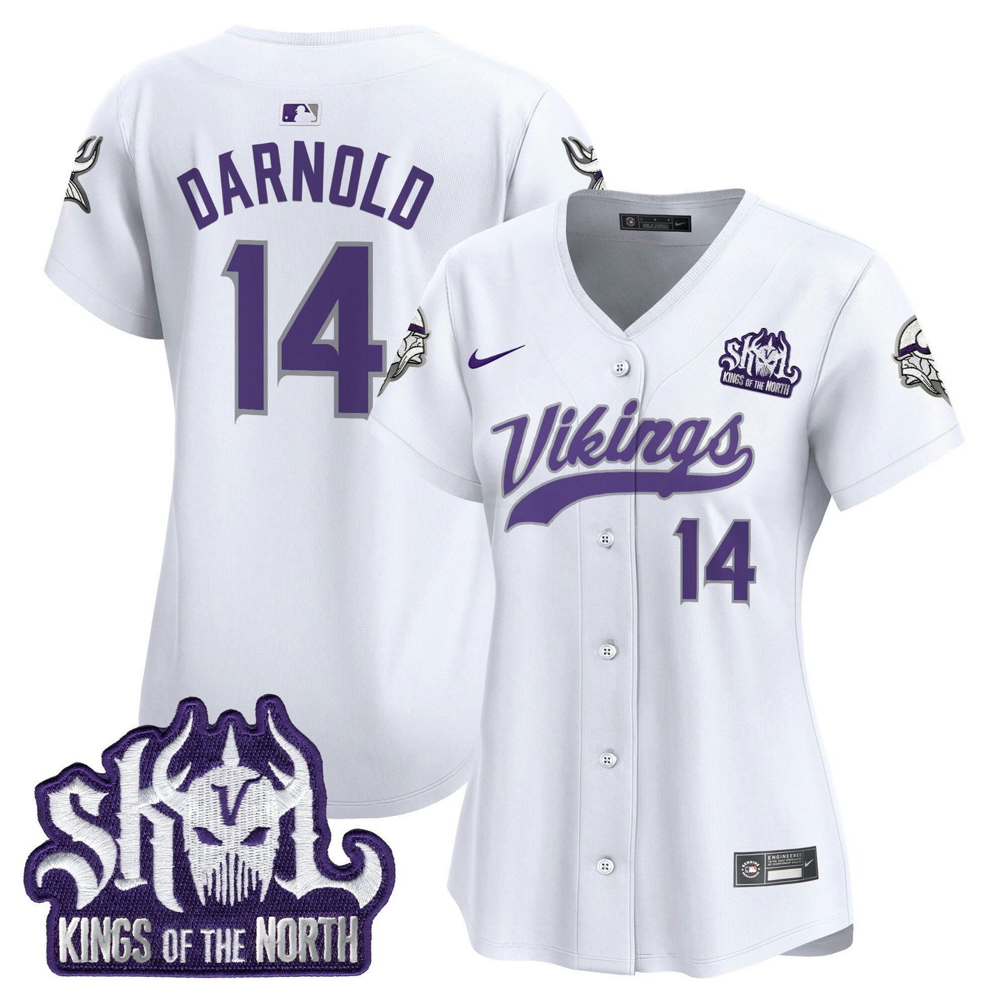 Camisa NFL Women’s Minnesota Kings Of The North Patch Vapor Premier Limited Jersey