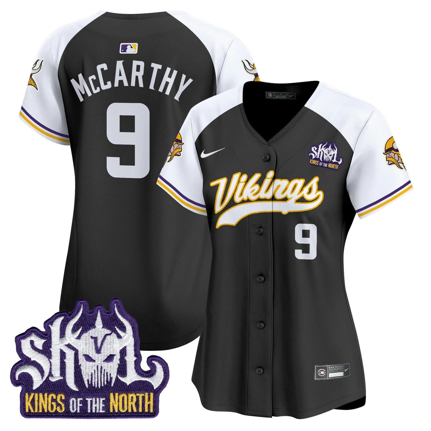 Camisa NFL Women’s Minnesota Kings Of The North Patch Vapor Premier Limited Jersey