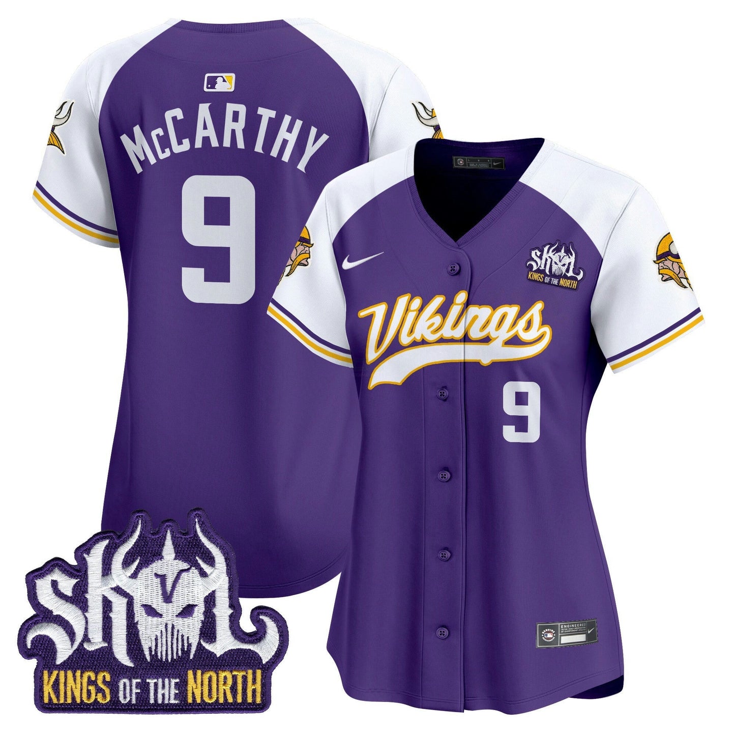 Camisa NFL Women’s Minnesota Kings Of The North Patch Vapor Premier Limited Jersey