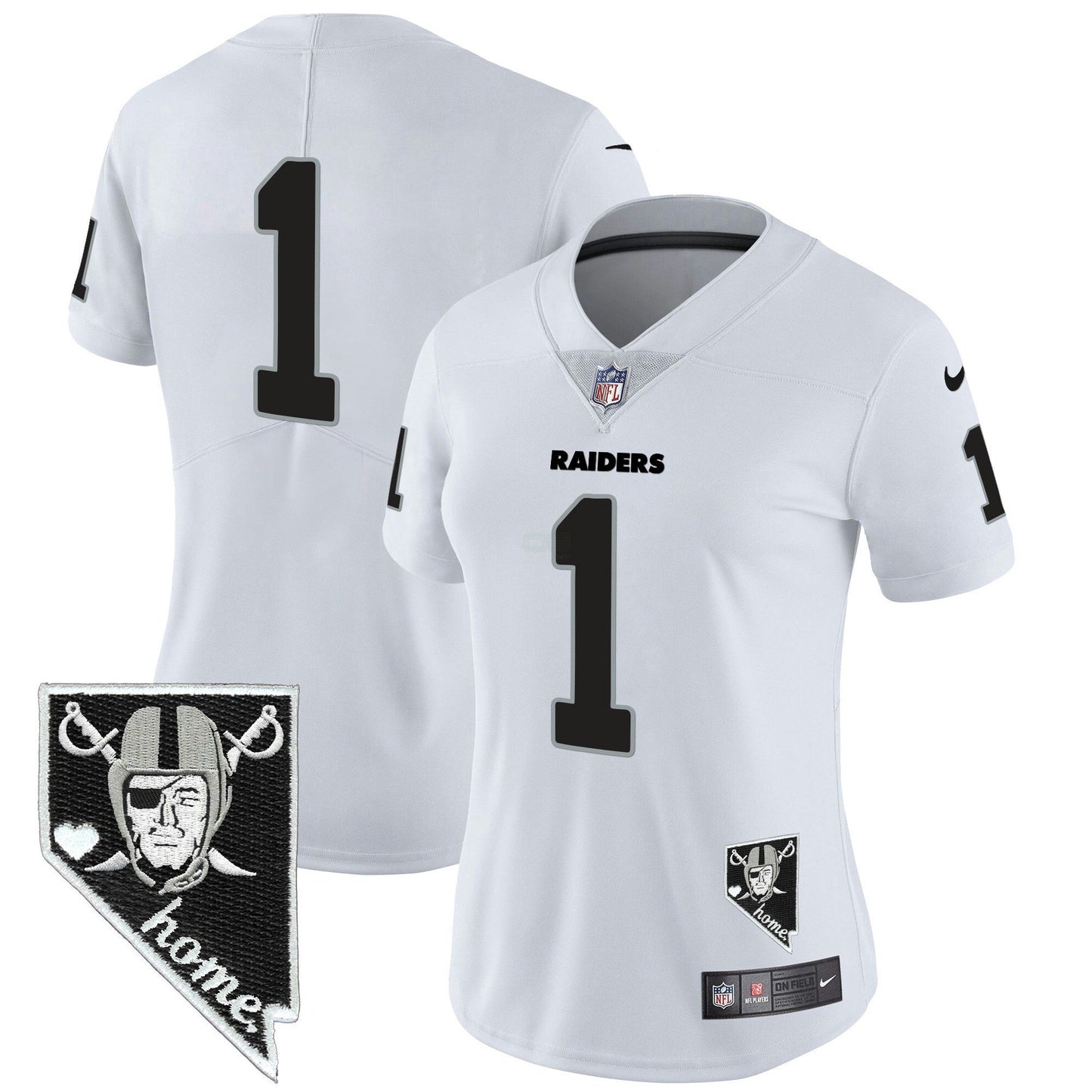Camisa NFL Women’s Nevada Home Patch Vapor Jersey