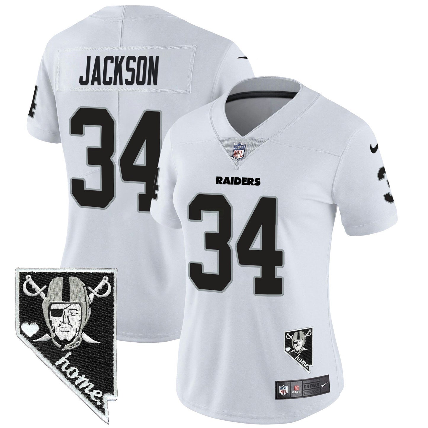 Camisa NFL Women’s Nevada Home Patch Vapor Jersey