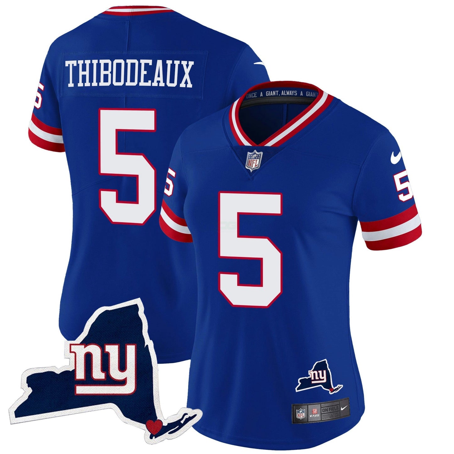 Camisa NFL Women’s New York State Map Patch Limited Jersey V2