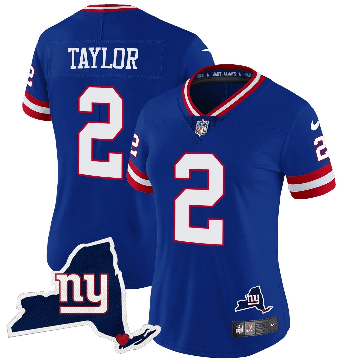 Camisa NFL Women’s New York State Map Patch Limited Jersey V2