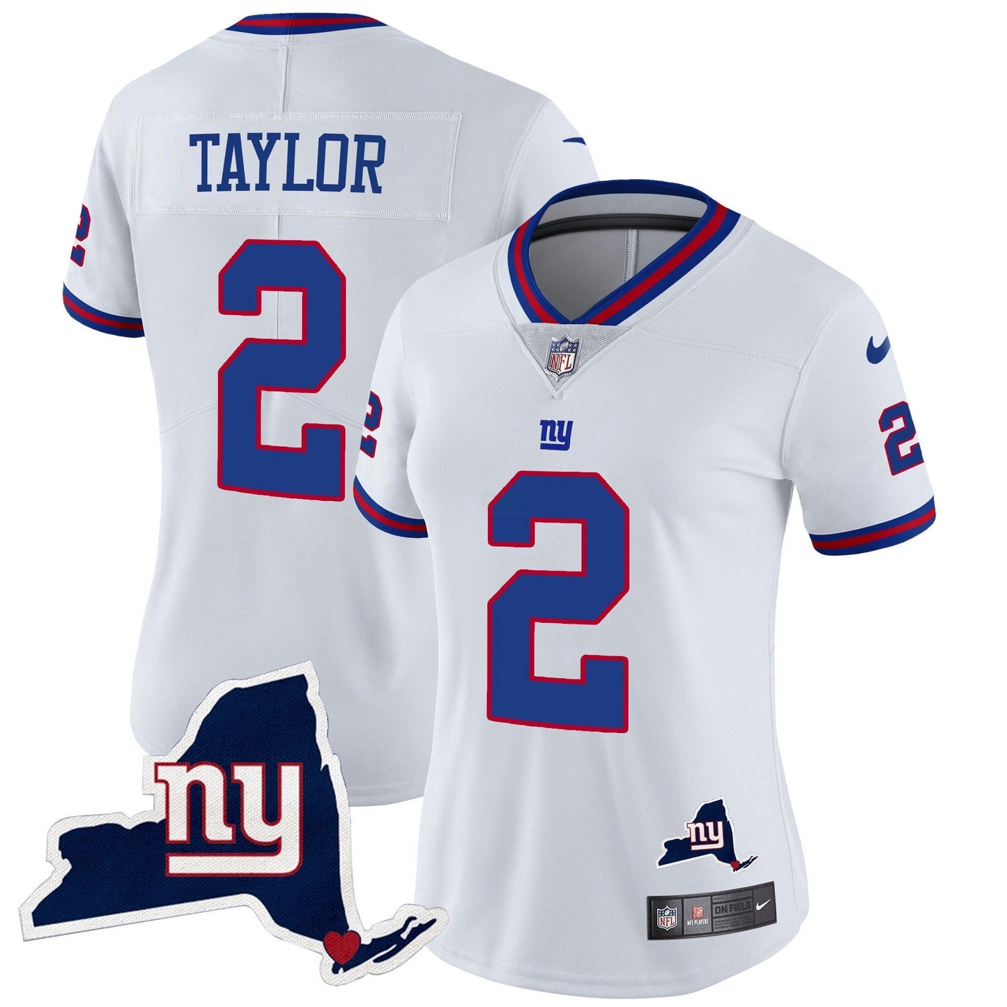 Camisa NFL Women’s New York State Map Patch Limited Jersey V2