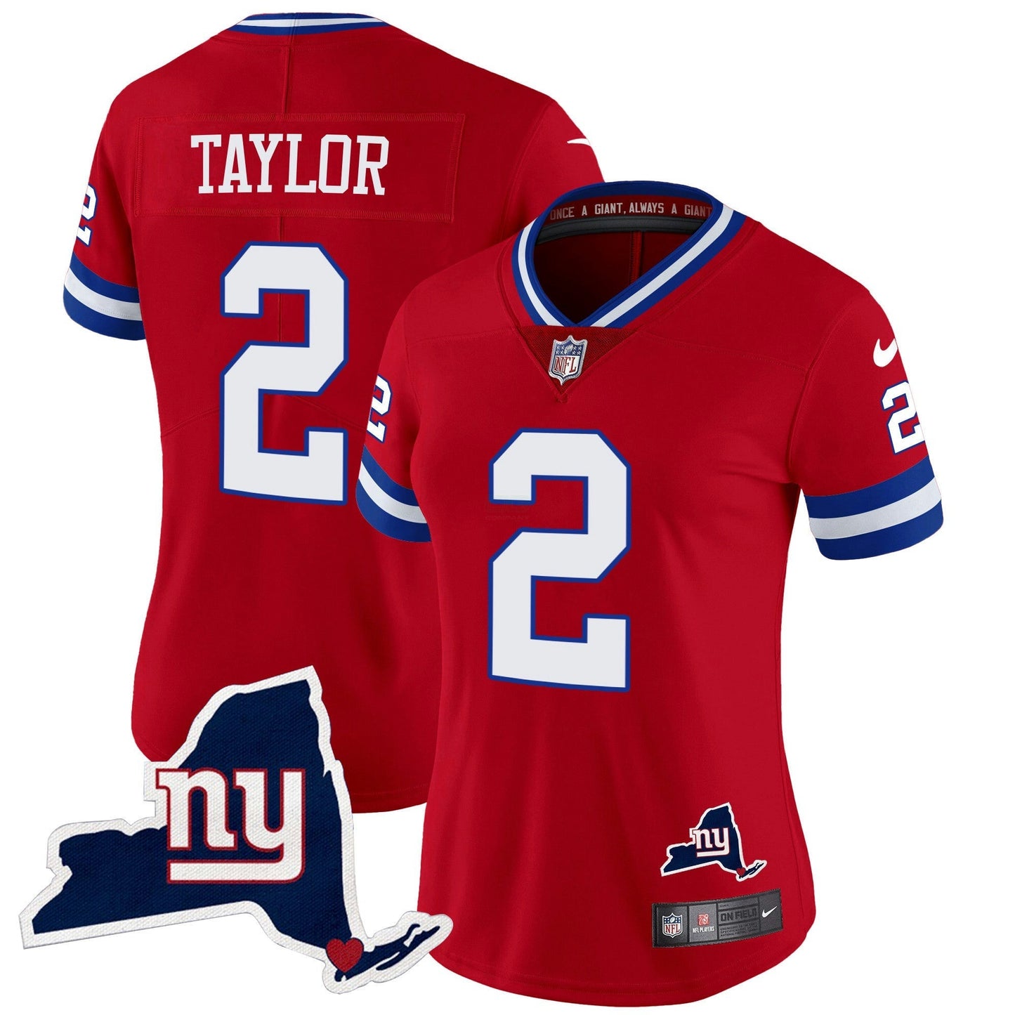 Camisa NFL Women’s New York State Map Patch Limited Jersey V2