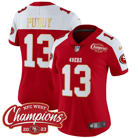 Camisa NFL Women’s NFC West Champions Dourada Trim Vapor Jersey