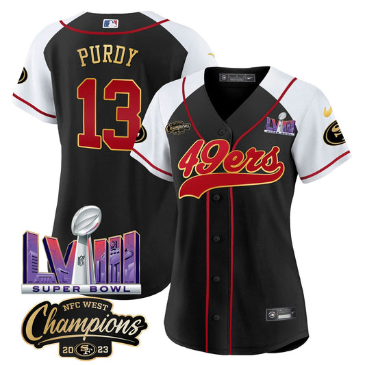 Camisa NFL Women’s NFC West Champions & Super Bowl LVIII Patch Jersey