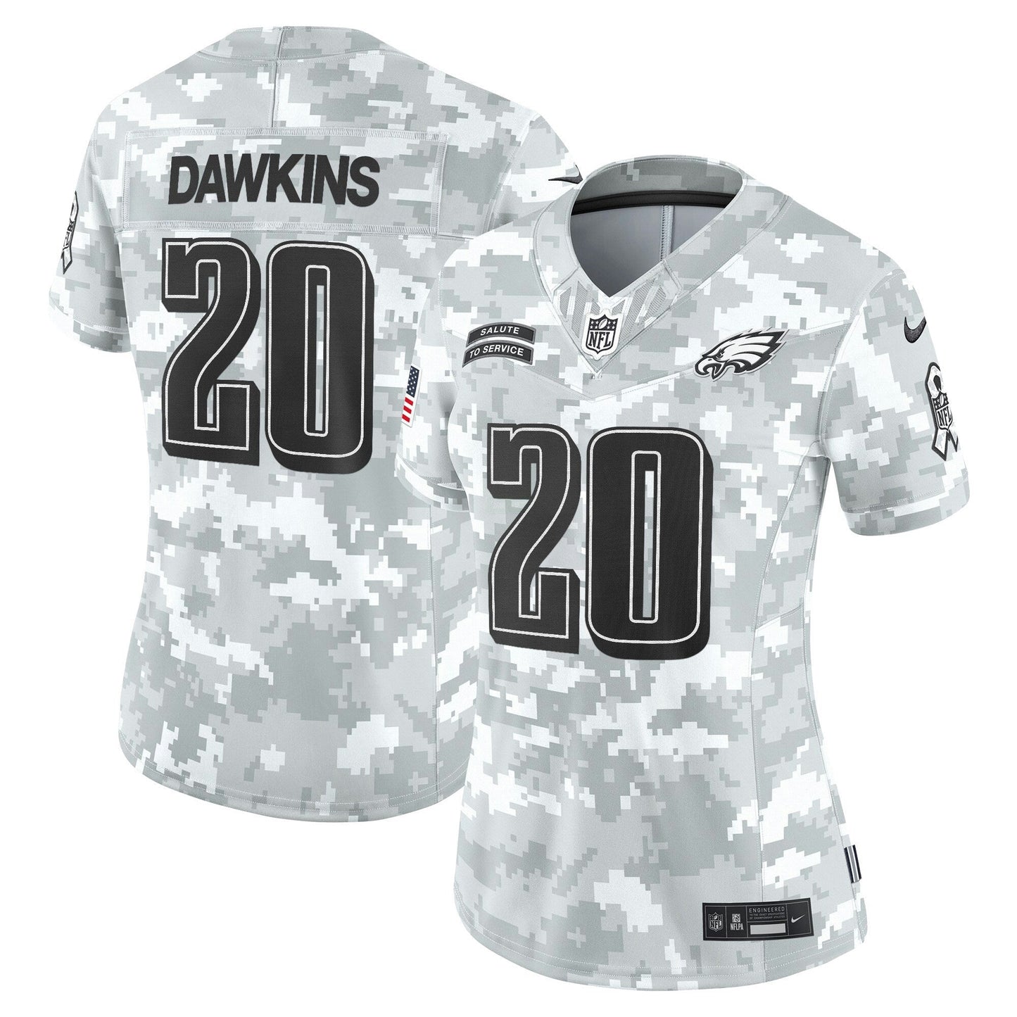 Camisa NFL Women’s Philadelphia 2024 Salute to Service Vapor Limited Jersey