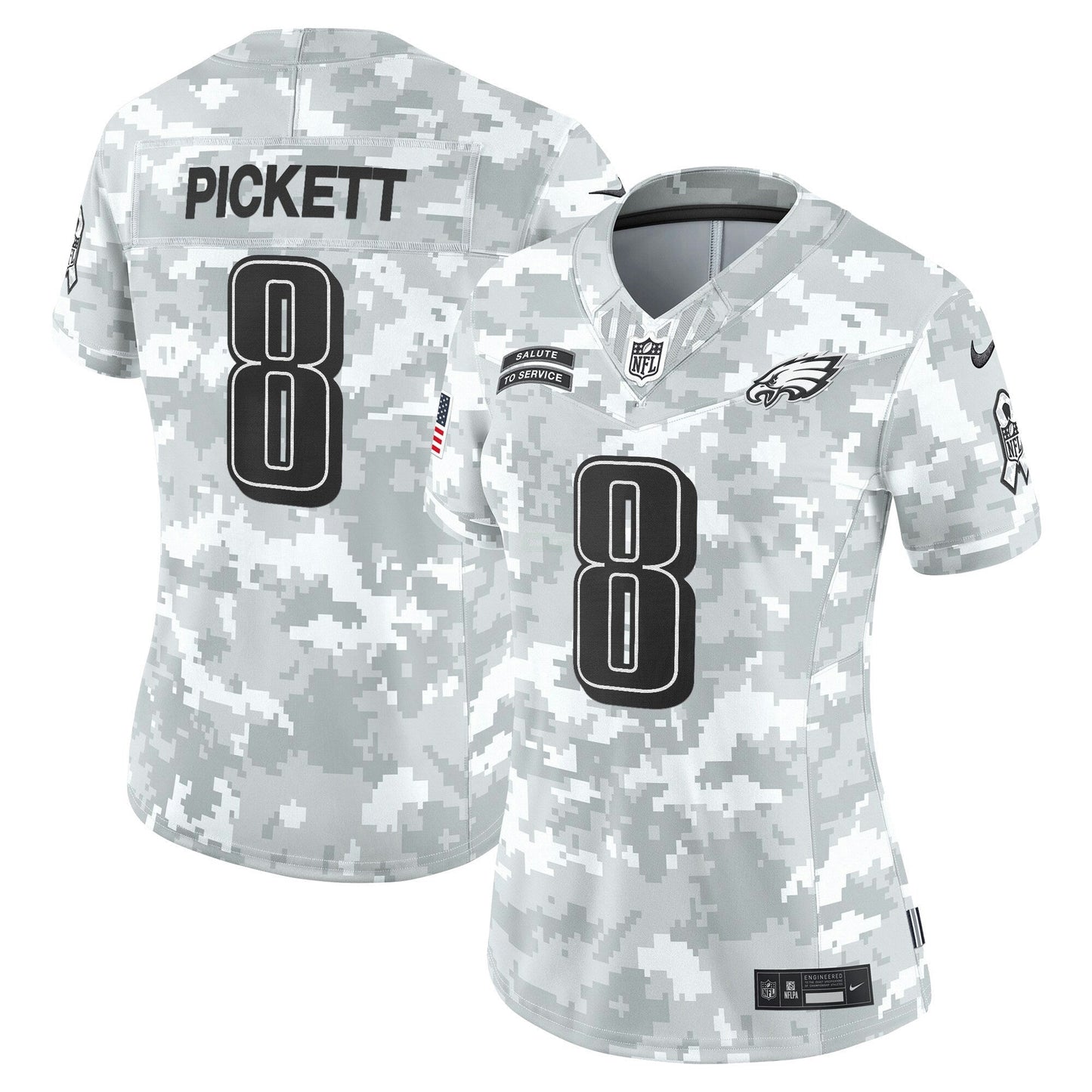 Camisa NFL Women’s Philadelphia 2024 Salute to Service Vapor Limited Jersey