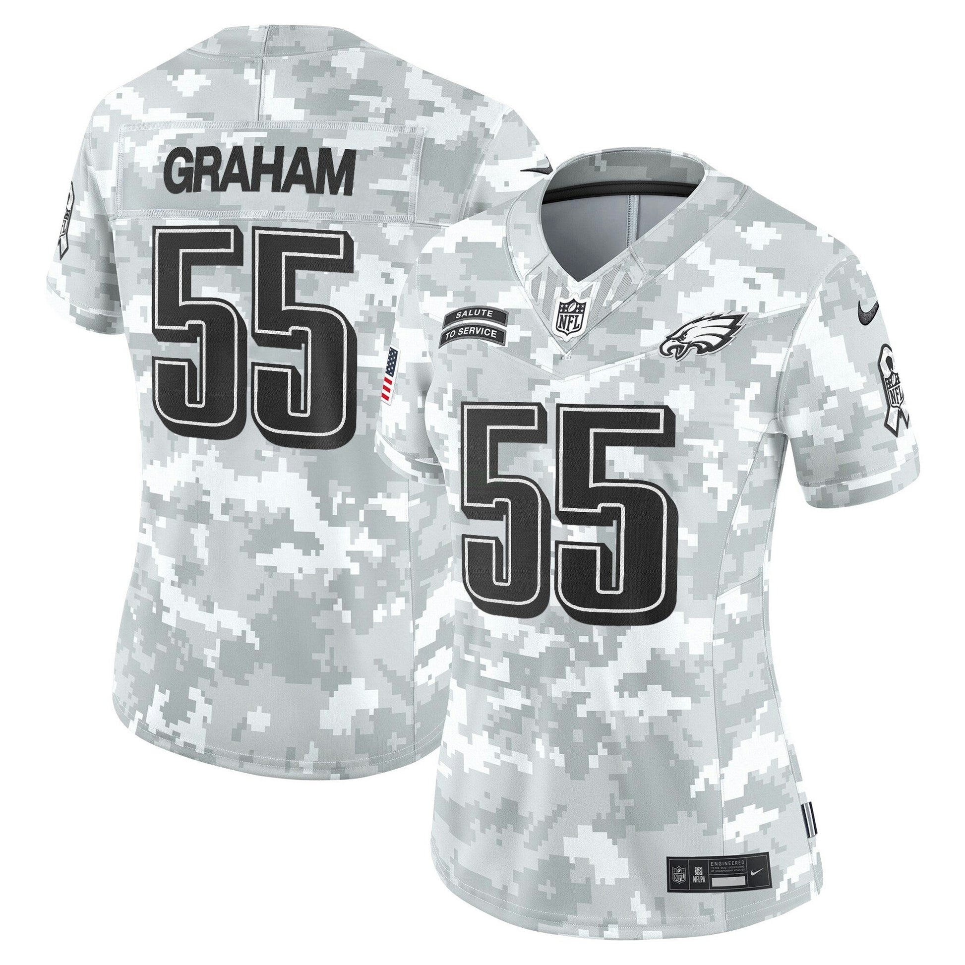 Camisa NFL Women’s Philadelphia 2024 Salute to Service Vapor Limited Jersey