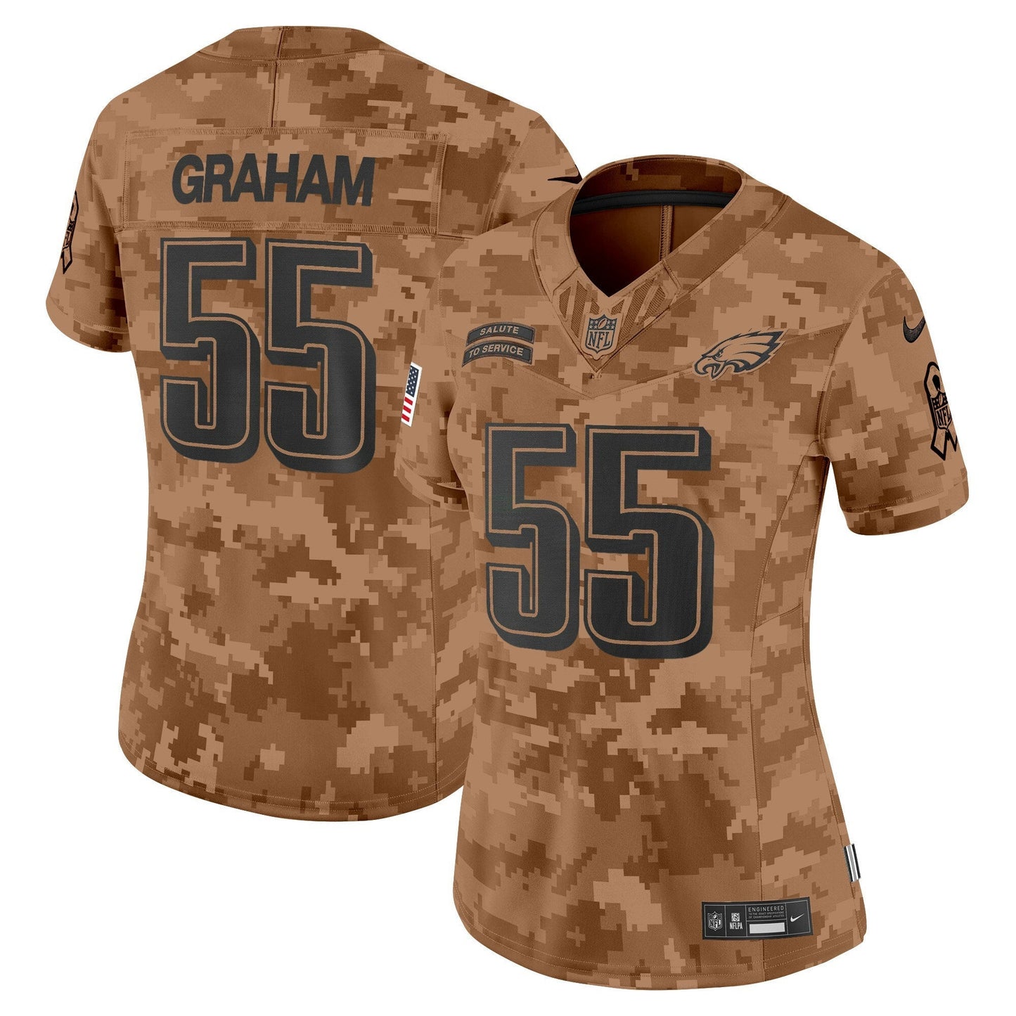 Camisa NFL Women’s Philadelphia 2024 Salute to Service Vapor Limited Jersey