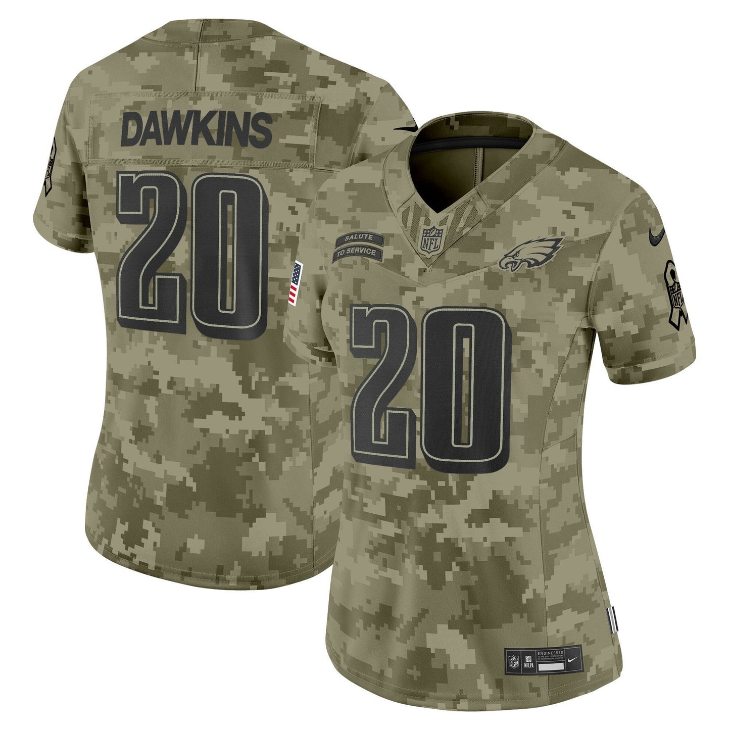 Camisa NFL Women’s Philadelphia 2024 Salute to Service Vapor Limited Jersey